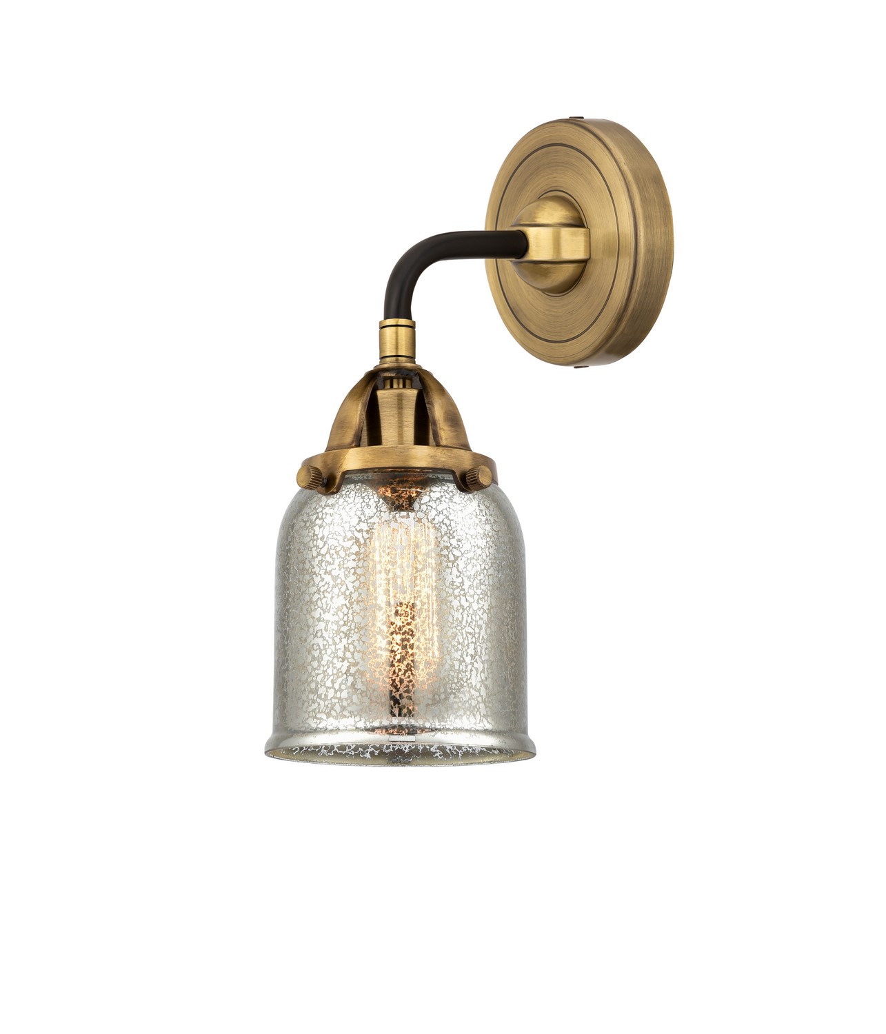 LED Wall Sconce by Innovations - Nouveau 2 Collection, Black Antique Brass Finish - 288-1W-BAB-G58-LED
