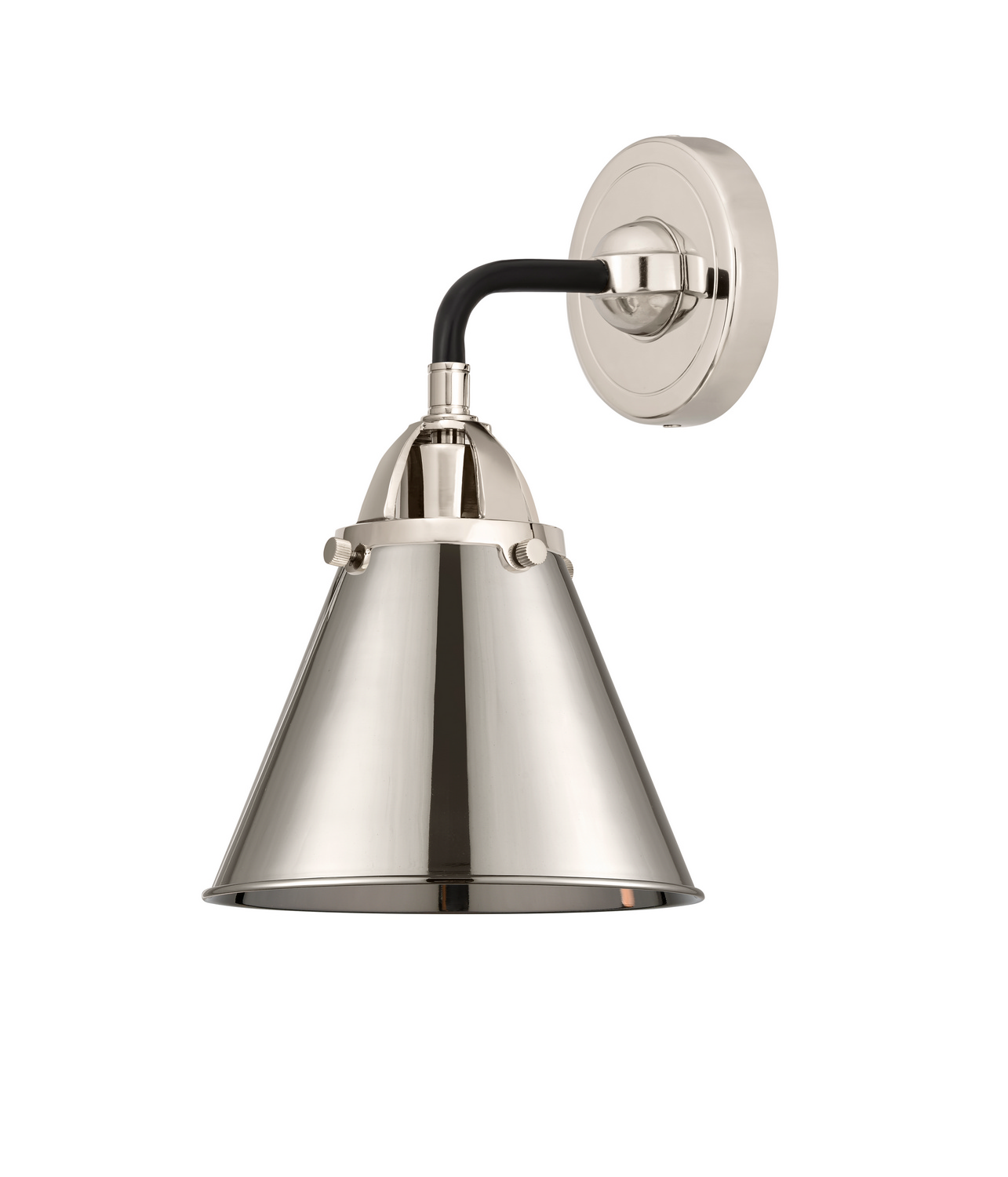 One Light Wall Sconce by Innovations - Nouveau 2 Collection, Black Polished Nickel Finish - 288-1W-BPN-M13-PN