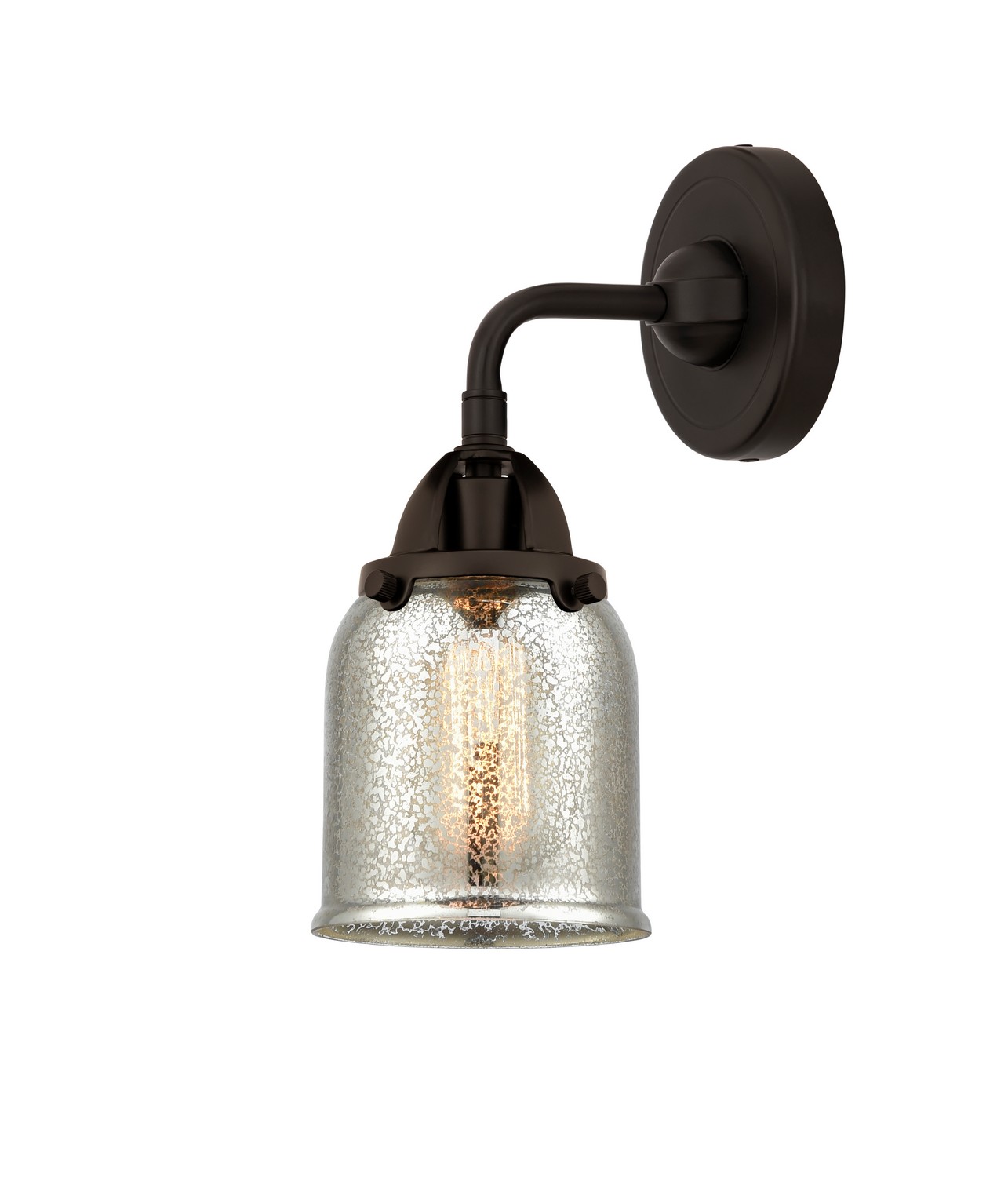 LED Wall Sconce by Innovations - Nouveau 2 Collection, Oil Rubbed Bronze Finish - 288-1W-OB-G58-LED
