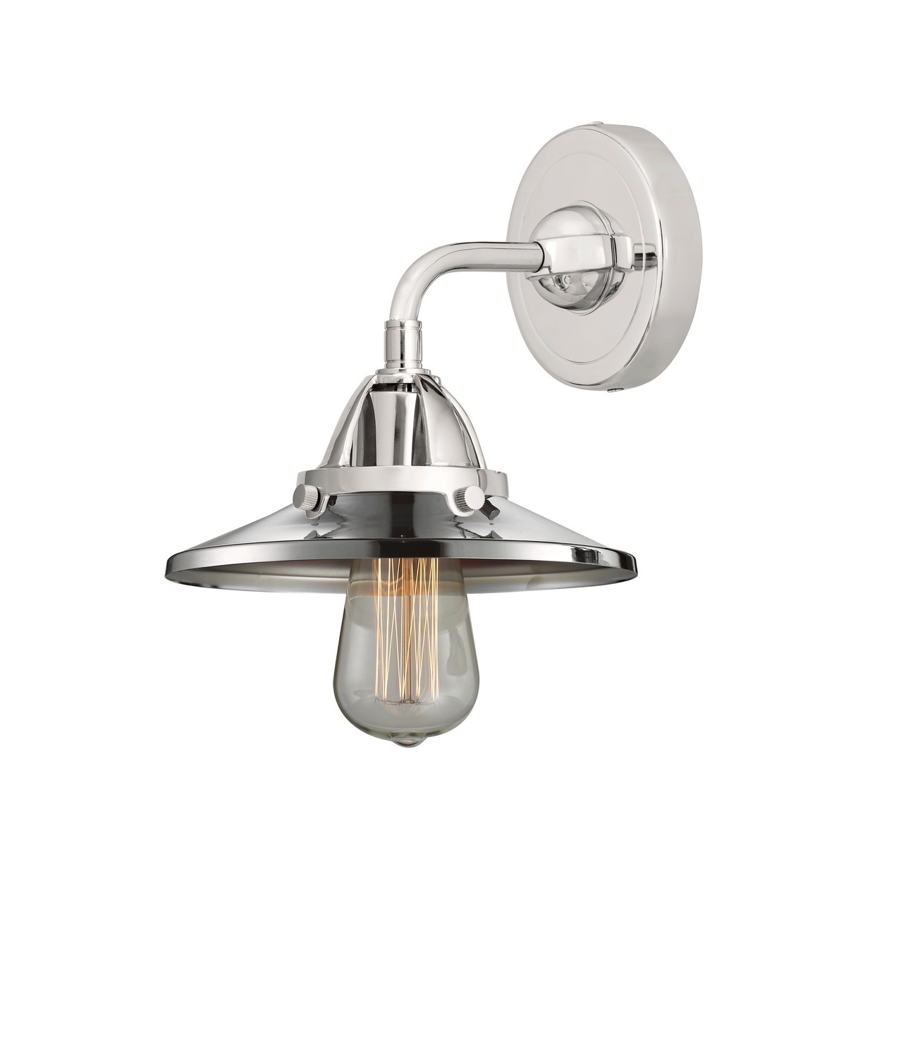 LED Wall Sconce by Innovations - Nouveau 2 Collection, Polished Chrome Finish - 288-1W-PC-M7-PC-LED