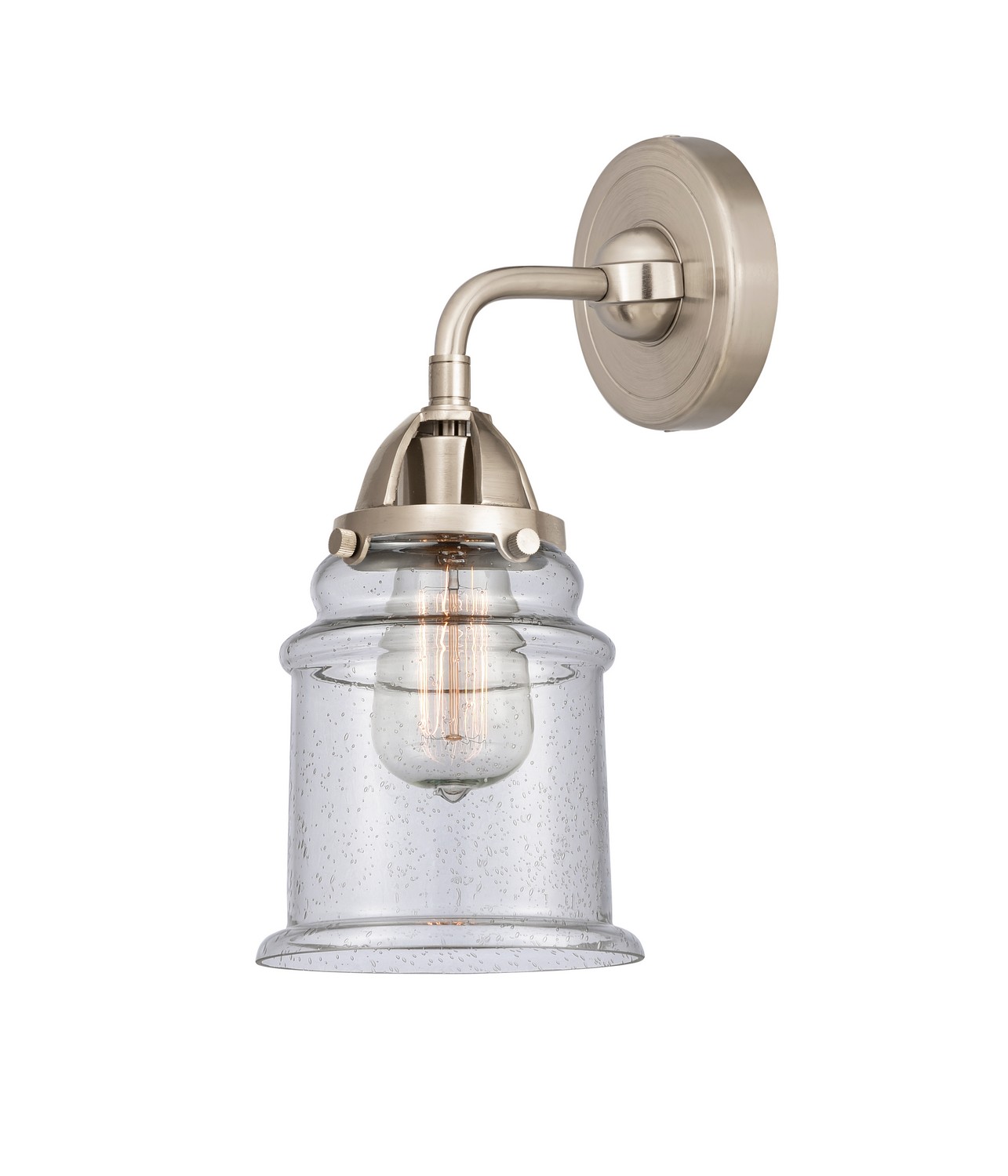 LED Wall Sconce by Innovations - Nouveau 2 Collection, Brushed Satin Nickel Finish - 288-1W-SN-G184-LED