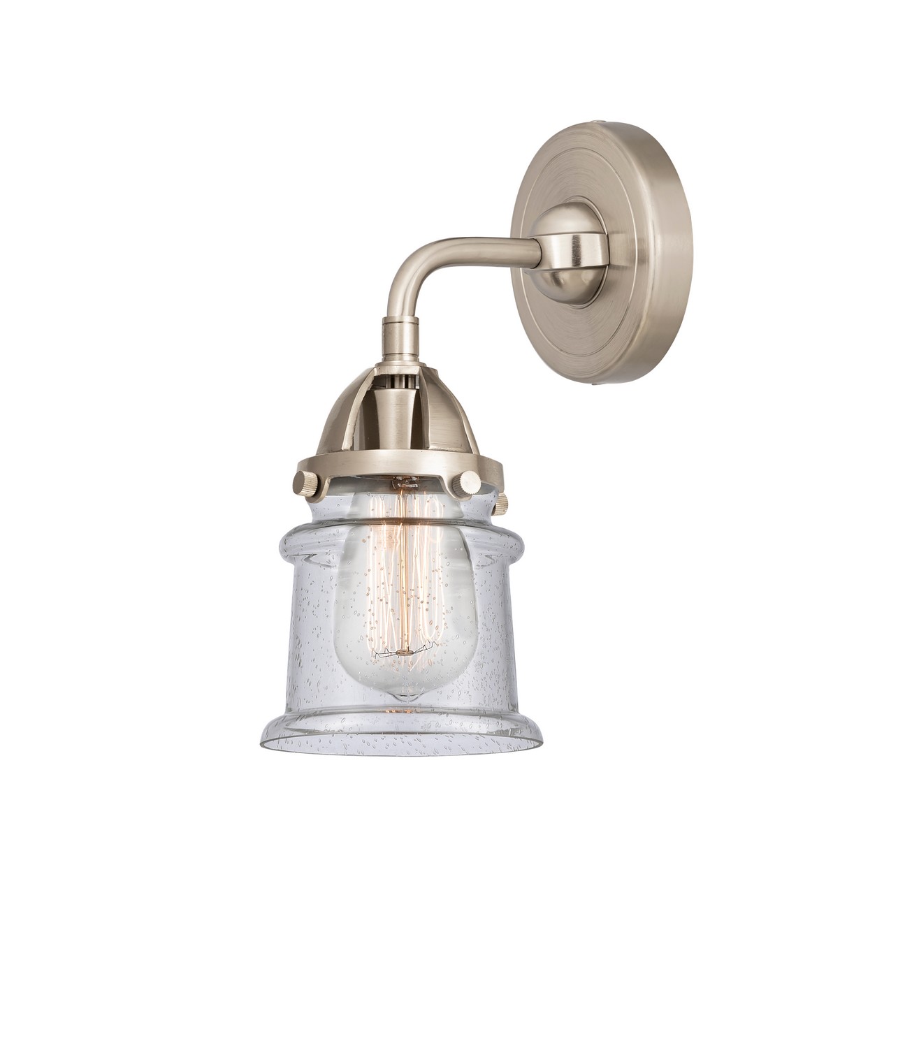 LED Wall Sconce by Innovations - Nouveau 2 Collection, Brushed Satin Nickel Finish - 288-1W-SN-G184S-LED