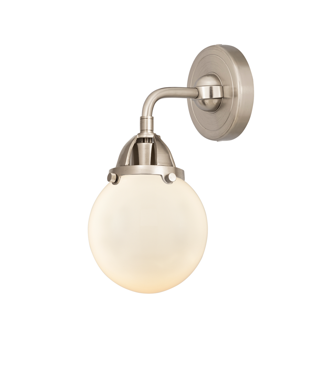 One Light Wall Sconce by Innovations - Nouveau 2 Collection, Brushed Satin Nickel Finish - 288-1W-SN-G201-6