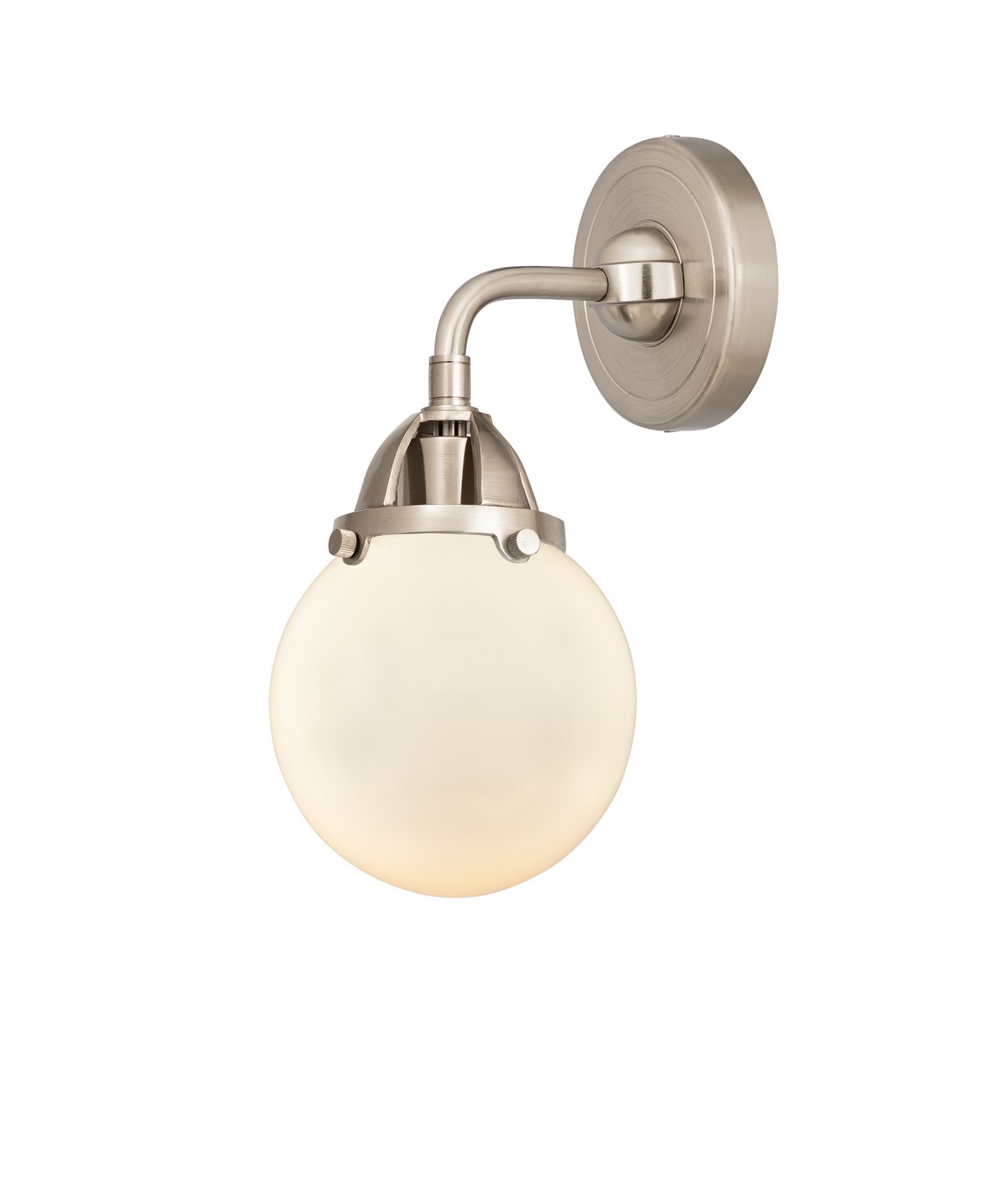 LED Wall Sconce by Innovations - Nouveau 2 Collection, Brushed Satin Nickel Finish - 288-1W-SN-G201-6-LED