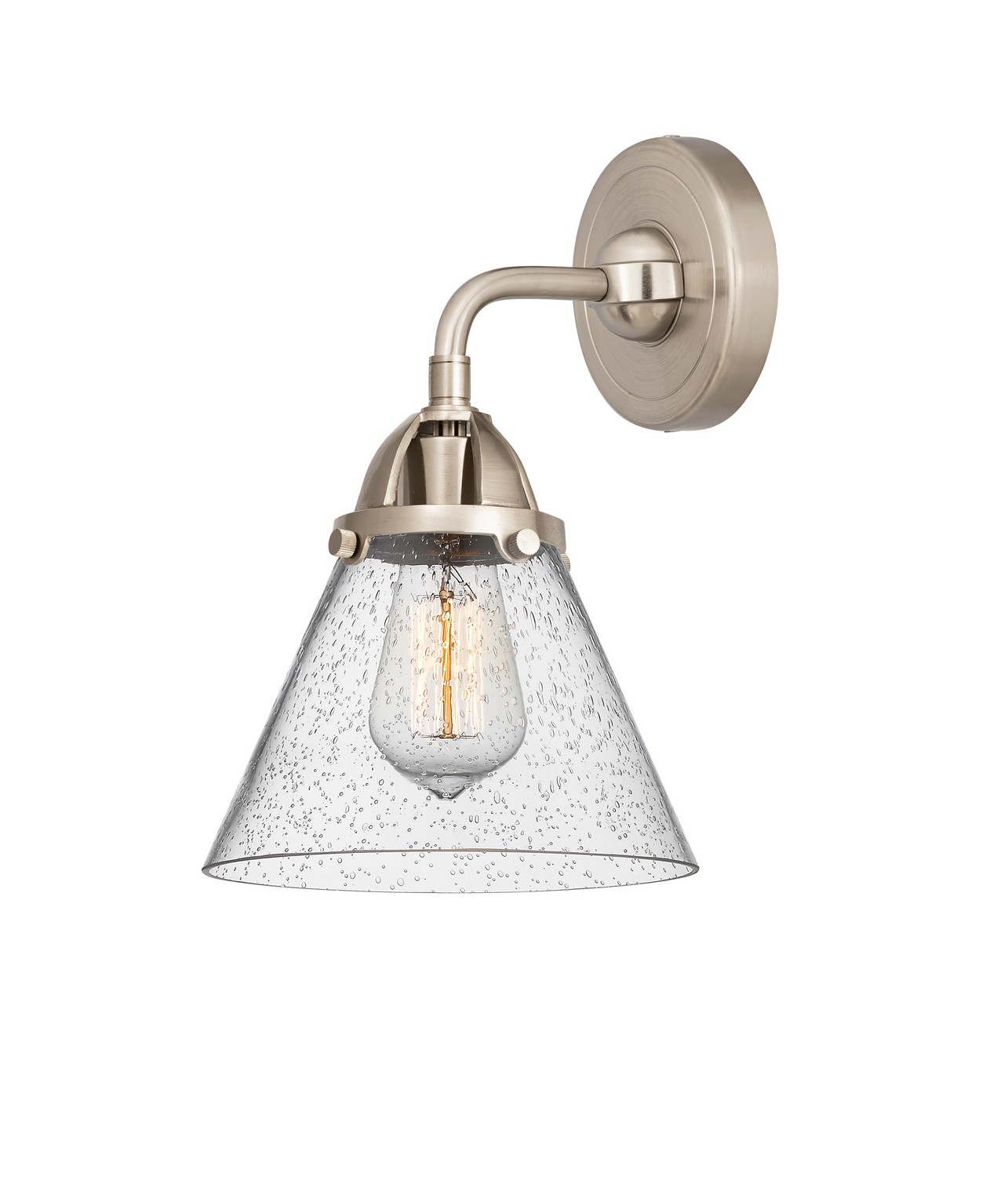 LED Wall Sconce by Innovations - Nouveau 2 Collection, Brushed Satin Nickel Finish - 288-1W-SN-G44-LED