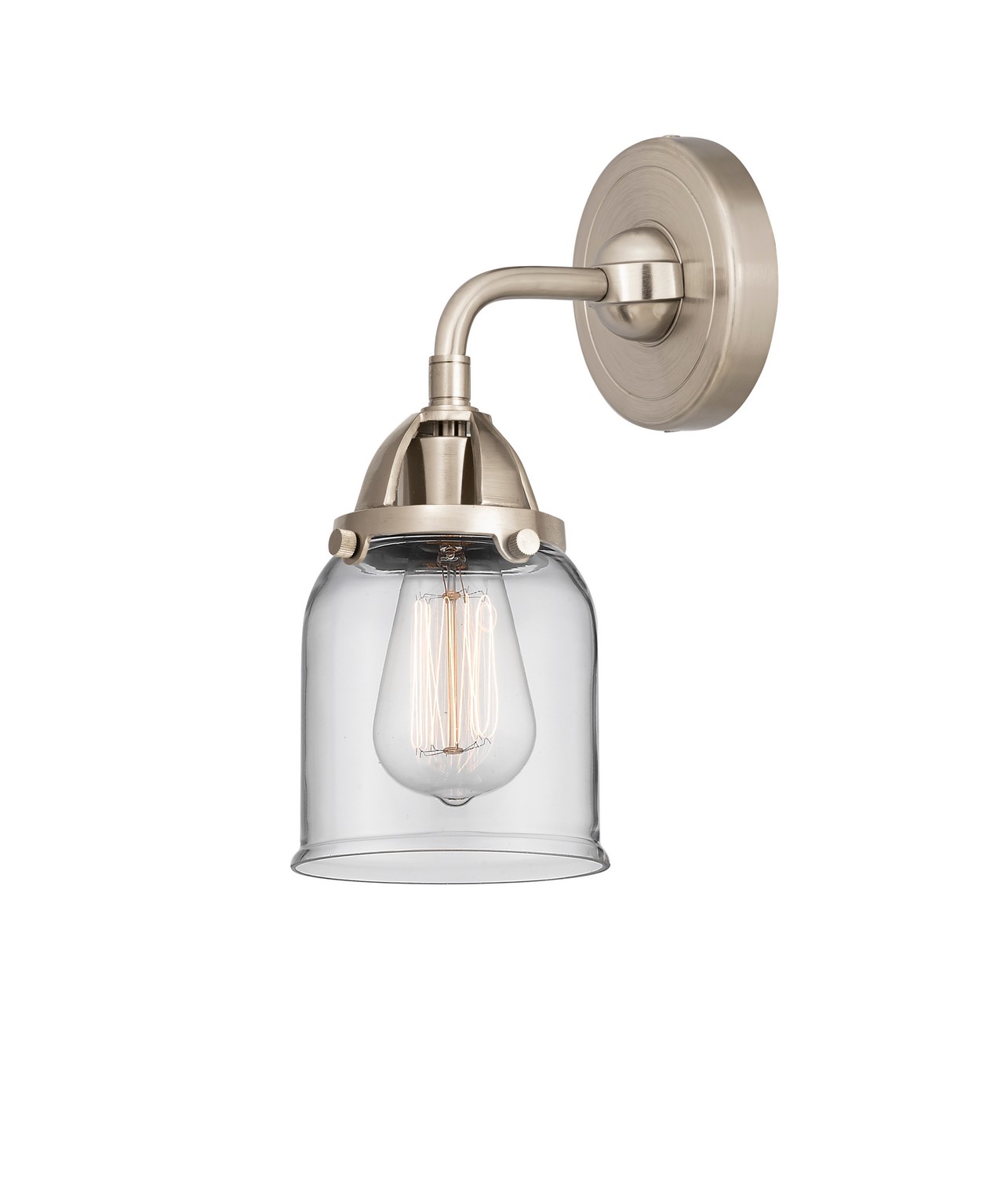 LED Wall Sconce by Innovations - Nouveau 2 Collection, Brushed Satin Nickel Finish - 288-1W-SN-G52-LED