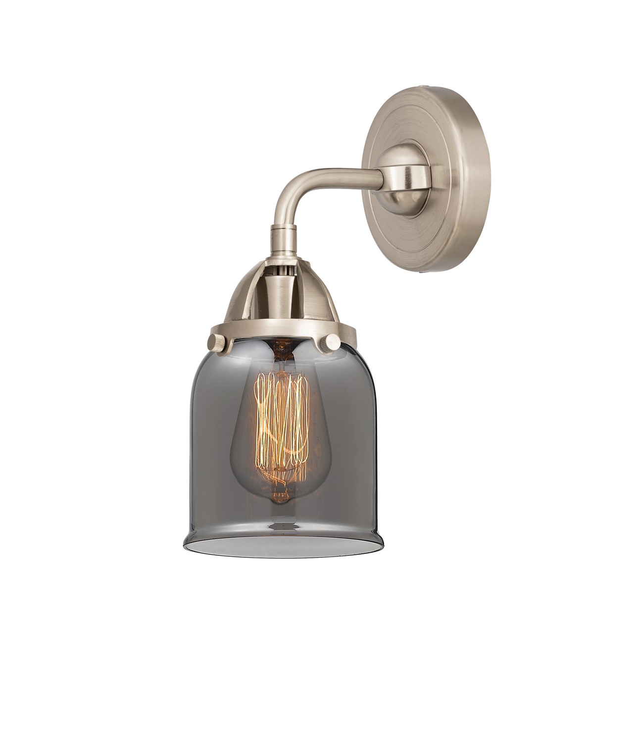 LED Wall Sconce by Innovations - Nouveau 2 Collection, Brushed Satin Nickel Finish - 288-1W-SN-G53-LED