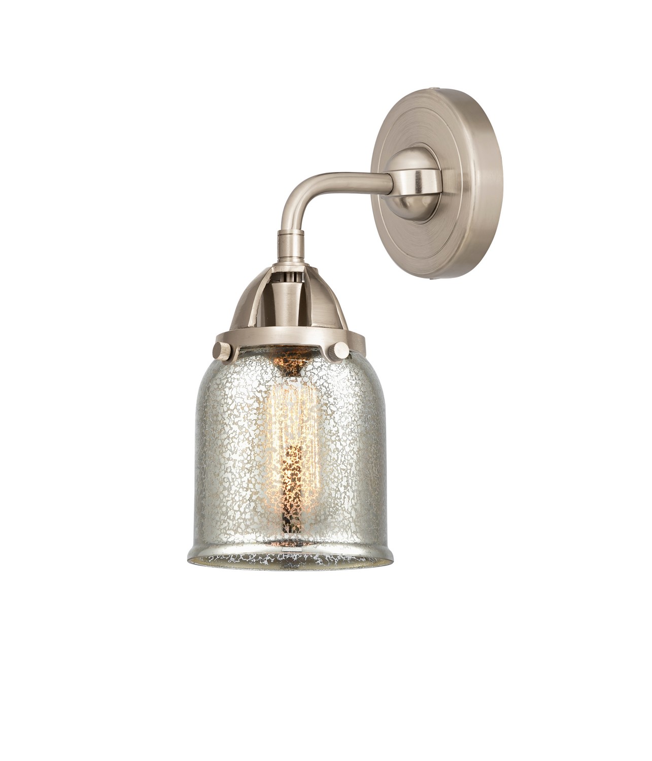 LED Wall Sconce by Innovations - Nouveau 2 Collection, Brushed Satin Nickel Finish - 288-1W-SN-G58-LED