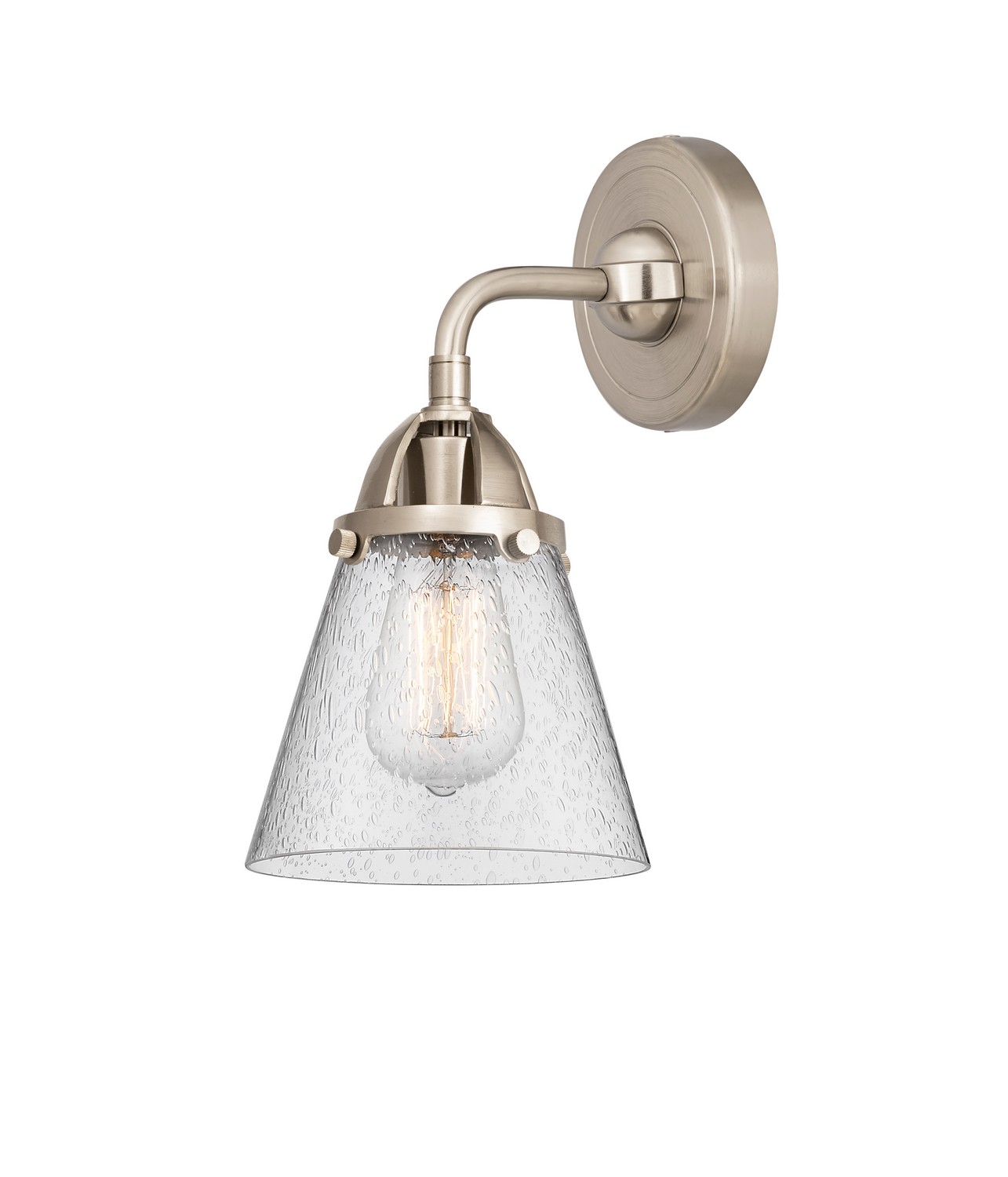 LED Wall Sconce by Innovations - Nouveau 2 Collection, Brushed Satin Nickel Finish - 288-1W-SN-G64-LED