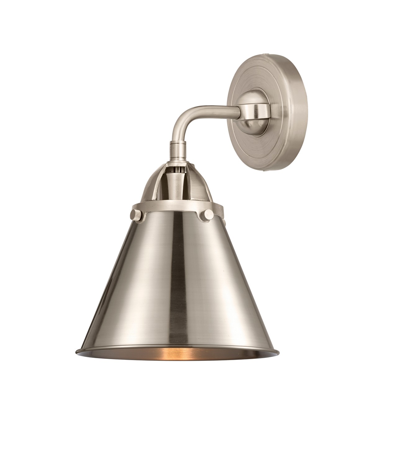LED Wall Sconce by Innovations - Nouveau 2 Collection, Brushed Satin Nickel Finish - 288-1W-SN-M13-SN-LED