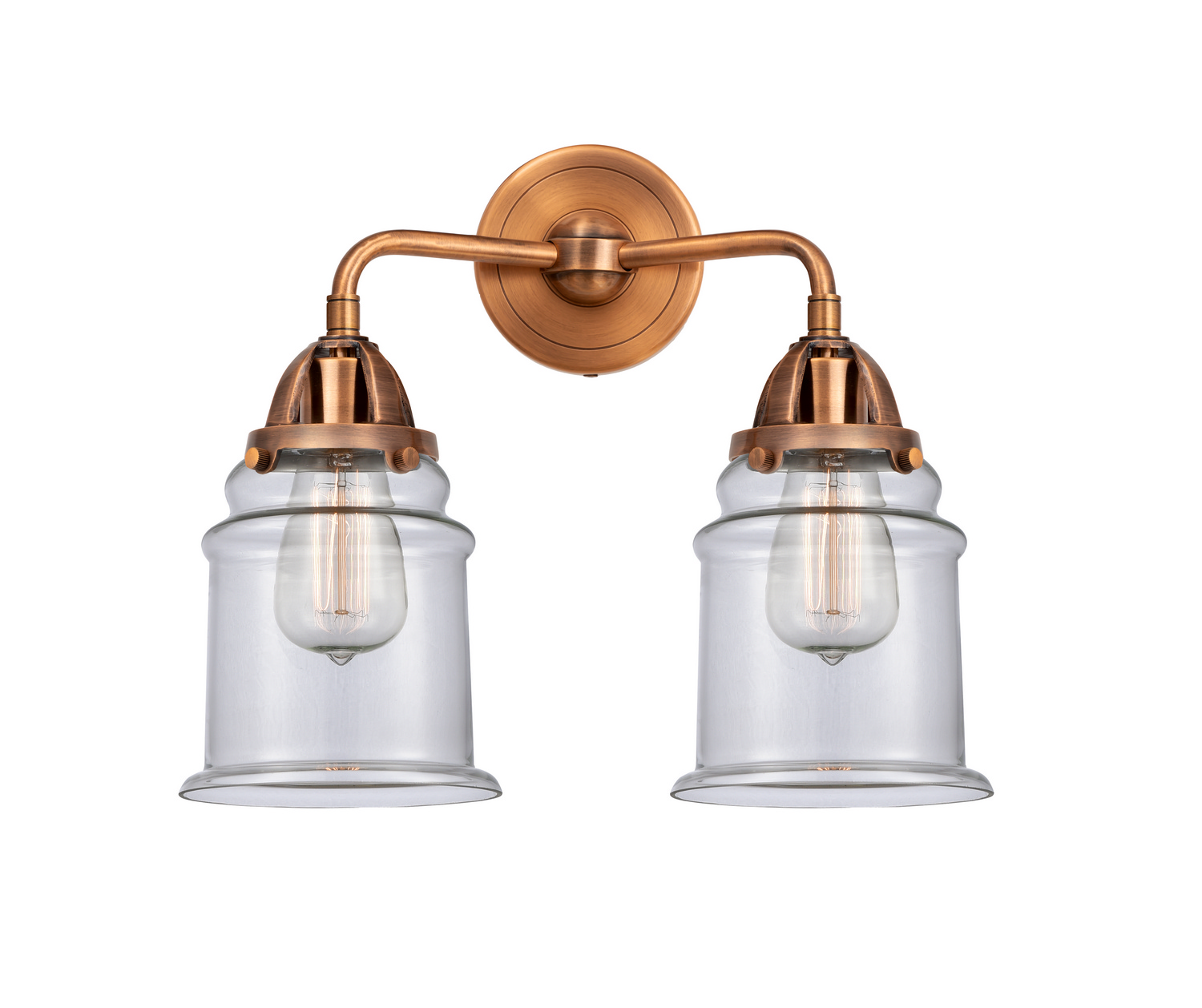 Two Light Bath Vanity by Innovations - Nouveau 2 Collection, Antique Copper Finish - 288-2W-AC-G182