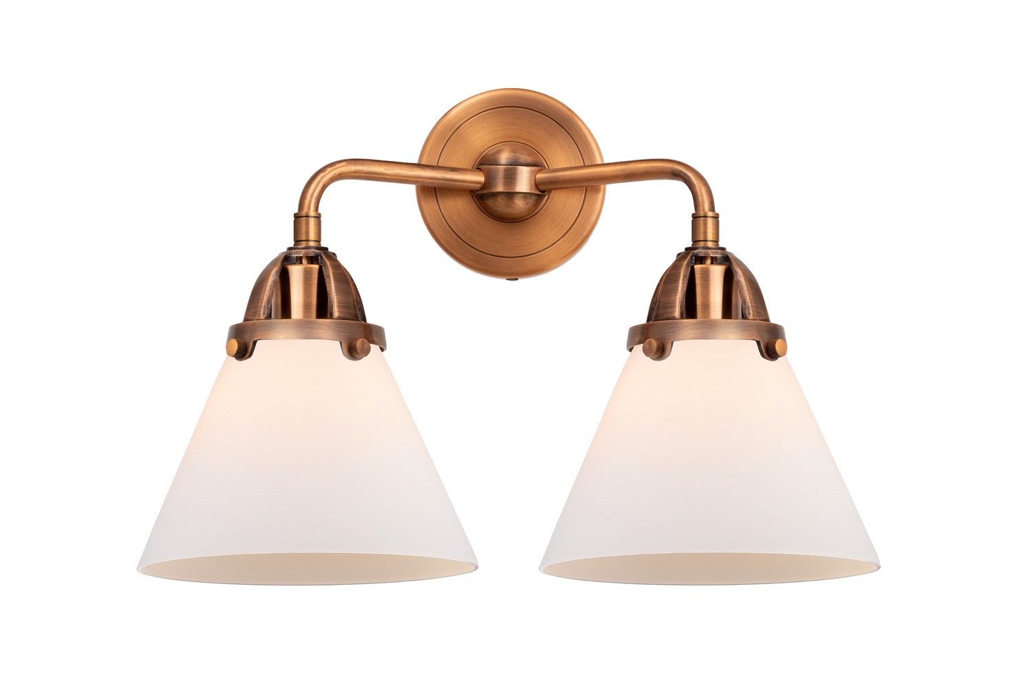 LED Bath Vanity by Innovations - Nouveau 2 Collection, Antique Copper Finish - 288-2W-AC-G41-LED
