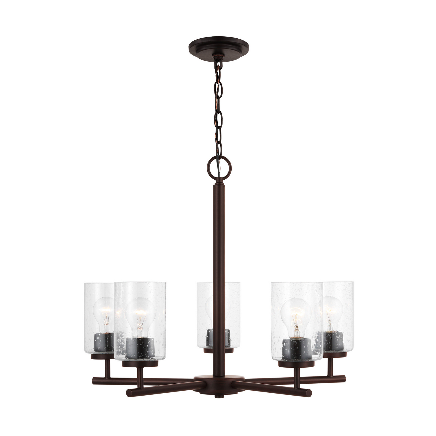 Generation Lighting. Oslo Five Light Chandelier in Bronze - 31171-710