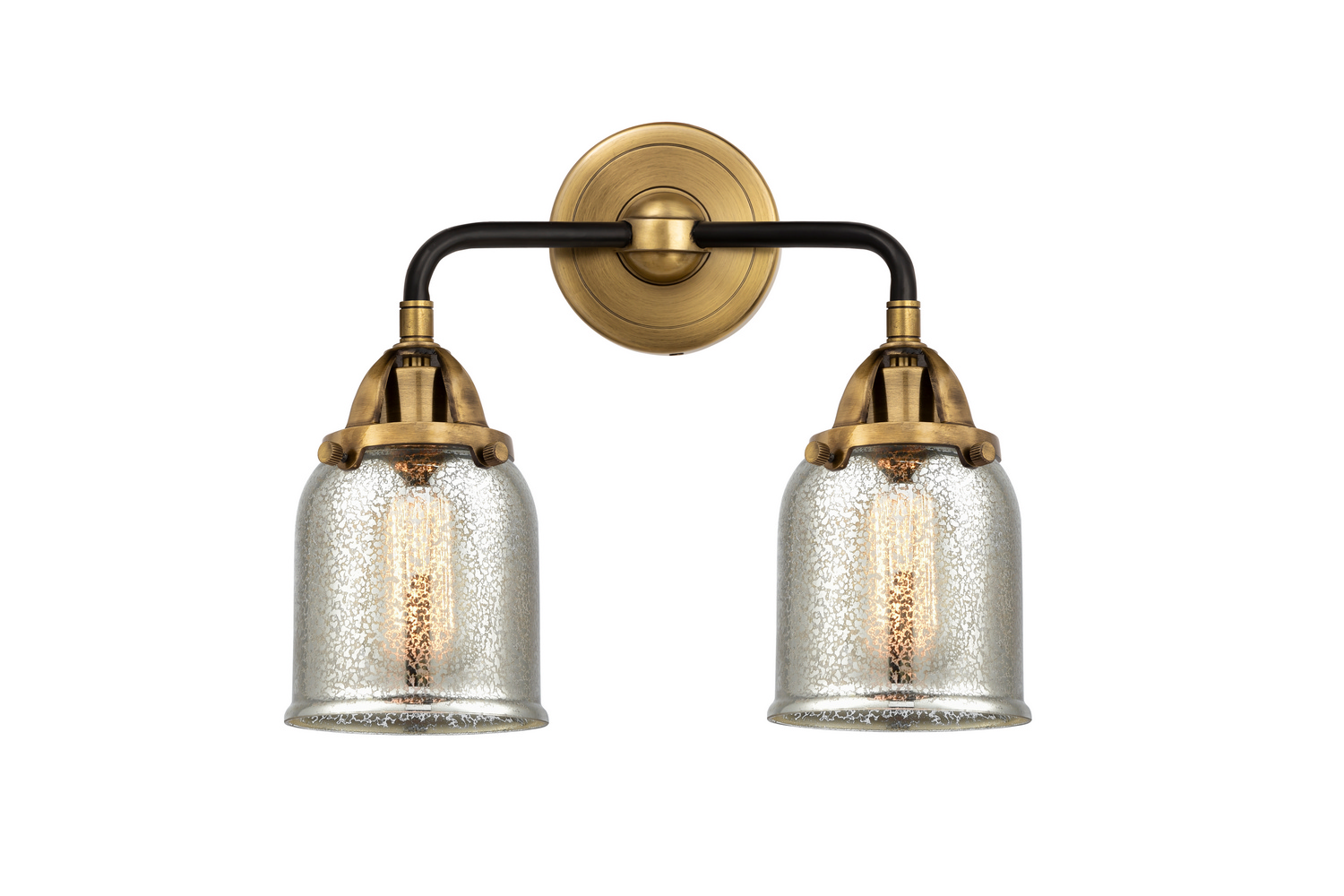 Two Light Bath Vanity by Innovations - Nouveau 2 Collection, Black Antique Brass Finish - 288-2W-BAB-G58