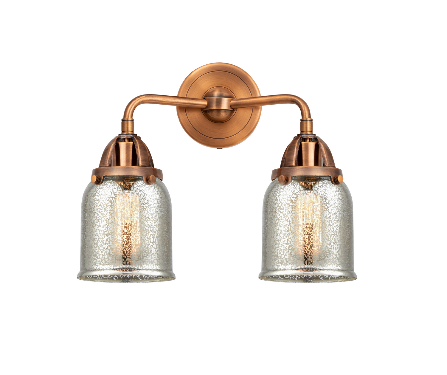 Two Light Bath Vanity by Innovations - Nouveau 2 Collection, Antique Copper Finish - 288-2W-AC-G58
