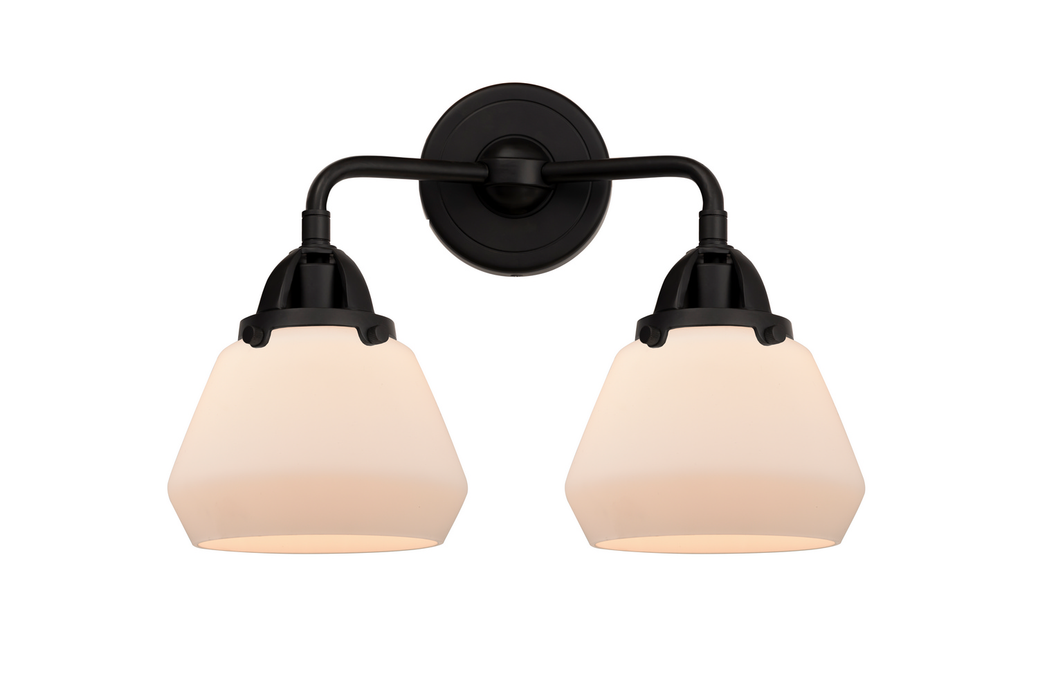 Two Light Bath Vanity by Innovations - Nouveau 2 Collection, Matte Black Finish - 288-2W-BK-G171