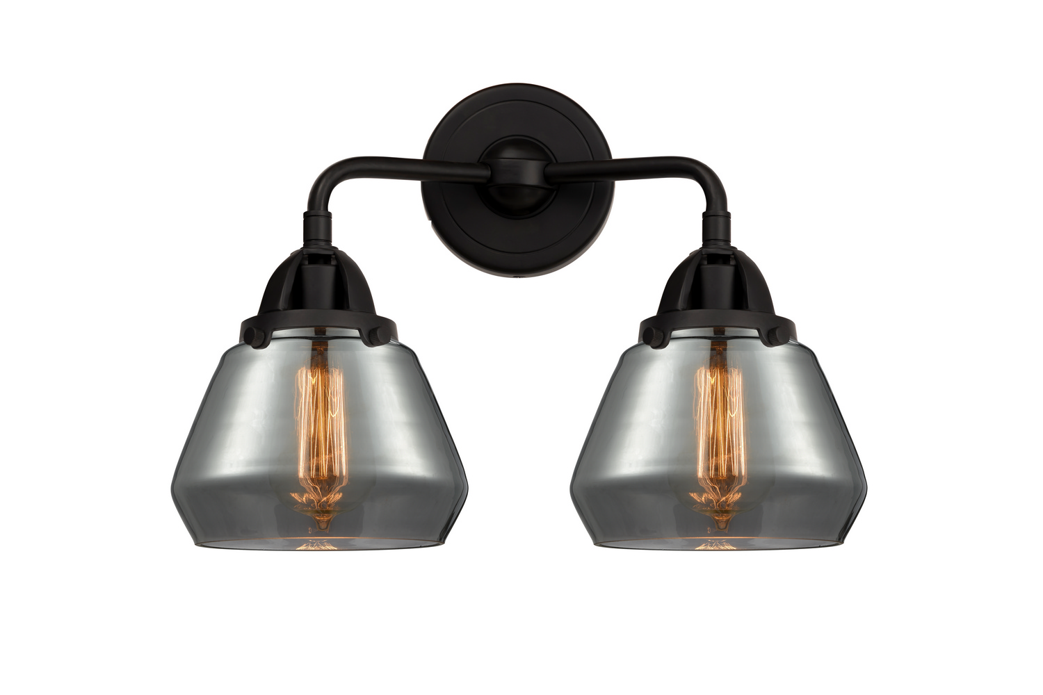 Two Light Bath Vanity by Innovations - Nouveau 2 Collection, Matte Black Finish - 288-2W-BK-G173