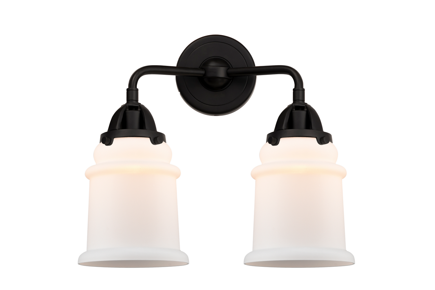 Two Light Bath Vanity by Innovations - Nouveau 2 Collection, Matte Black Finish - 288-2W-BK-G181