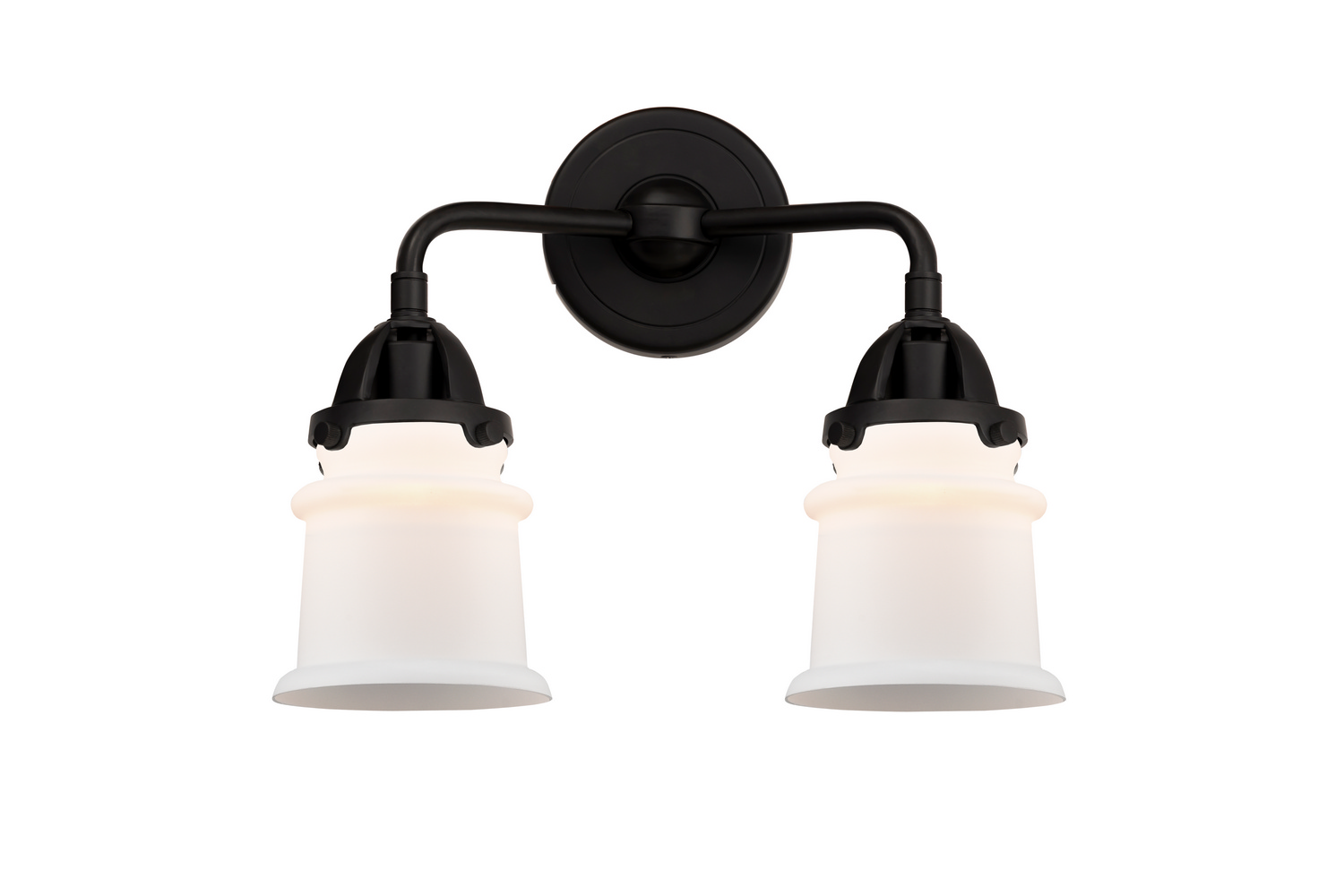 Two Light Bath Vanity by Innovations - Nouveau 2 Collection, Matte Black Finish - 288-2W-BK-G181S