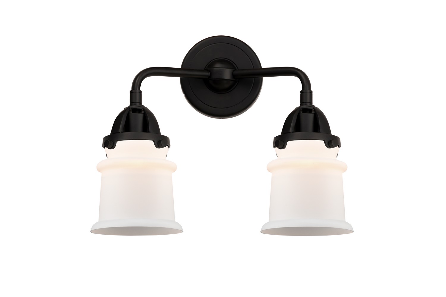 LED Bath Vanity by Innovations - Nouveau 2 Collection, Matte Black Finish - 288-2W-BK-G181S-LED