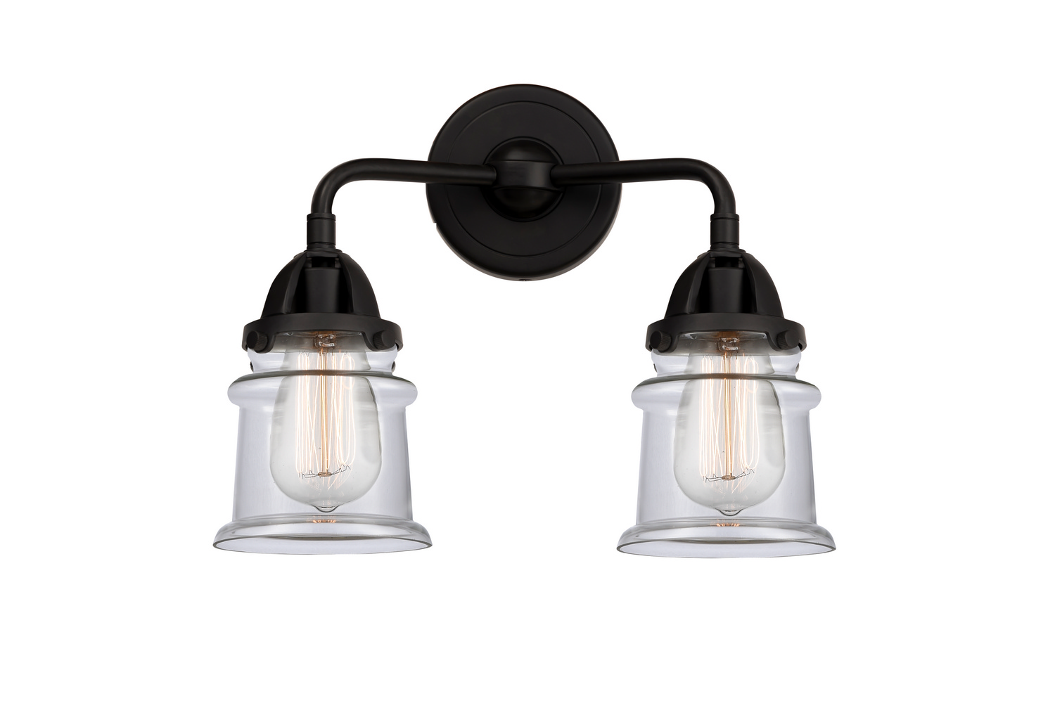 Two Light Bath Vanity by Innovations - Nouveau 2 Collection, Matte Black Finish - 288-2W-BK-G182S