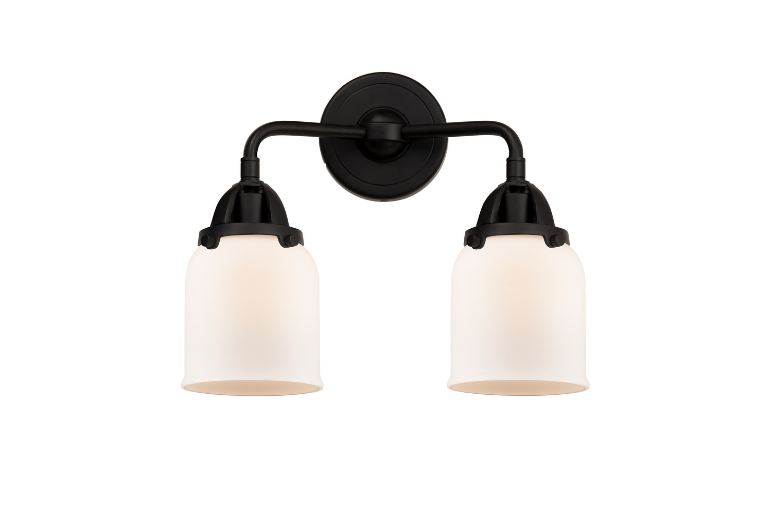 Two Light Bath Vanity by Innovations - Nouveau 2 Collection, Matte Black Finish - 288-2W-BK-G51