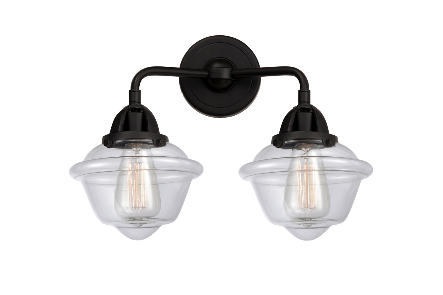 Two Light Bath Vanity by Innovations - Nouveau 2 Collection, Matte Black Finish - 288-2W-BK-G532
