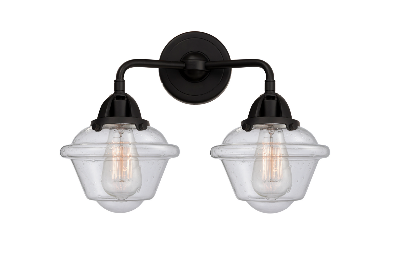 Two Light Bath Vanity by Innovations - Nouveau 2 Collection, Matte Black Finish - 288-2W-BK-G534