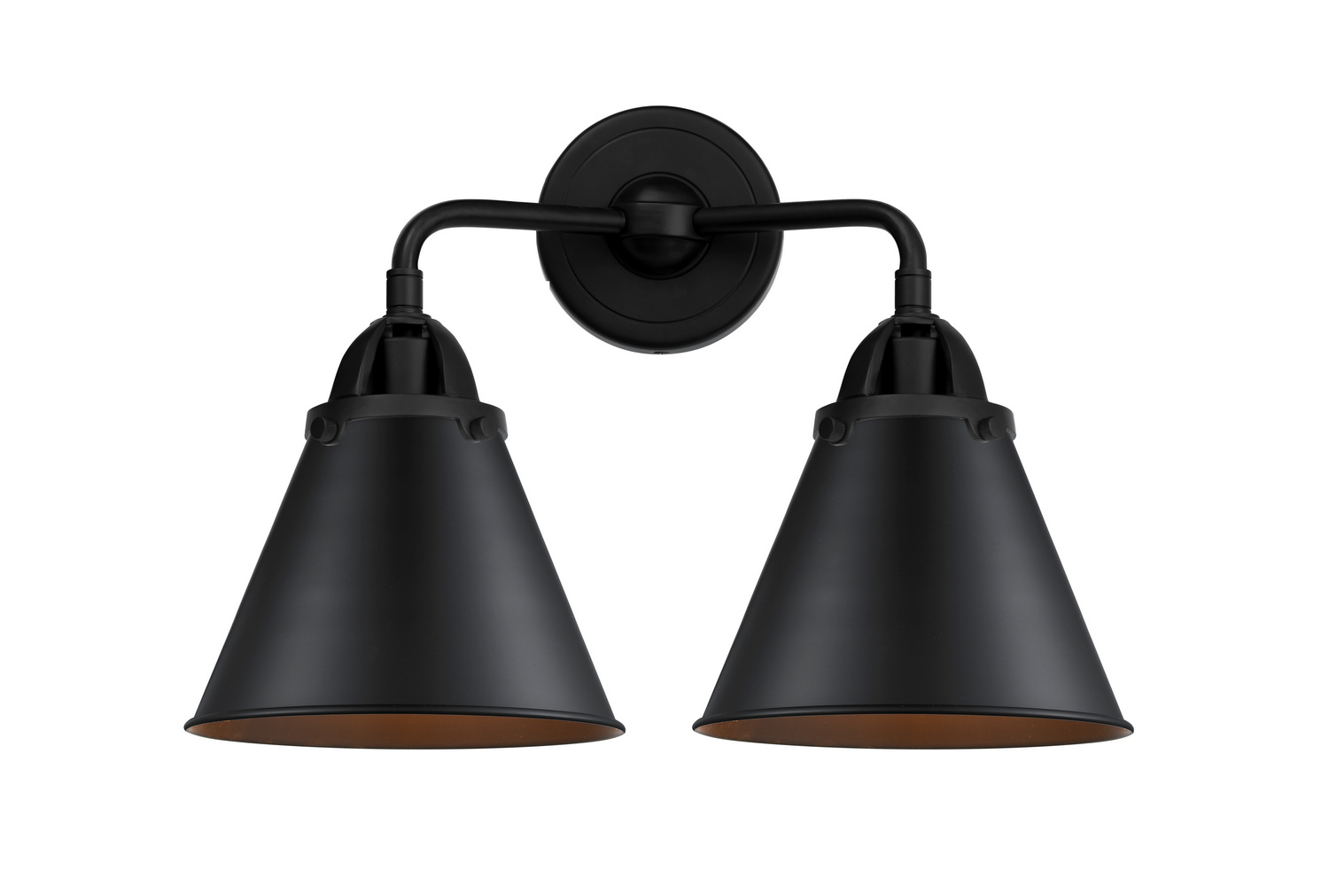 Two Light Bath Vanity by Innovations - Nouveau 2 Collection, Matte Black Finish - 288-2W-BK-M13-BK