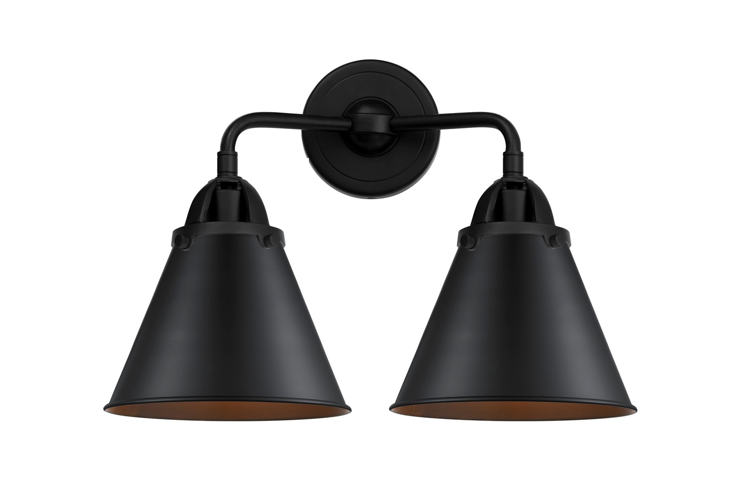 LED Bath Vanity by Innovations - Nouveau 2 Collection, Matte Black Finish - 288-2W-BK-M13-BK-LED