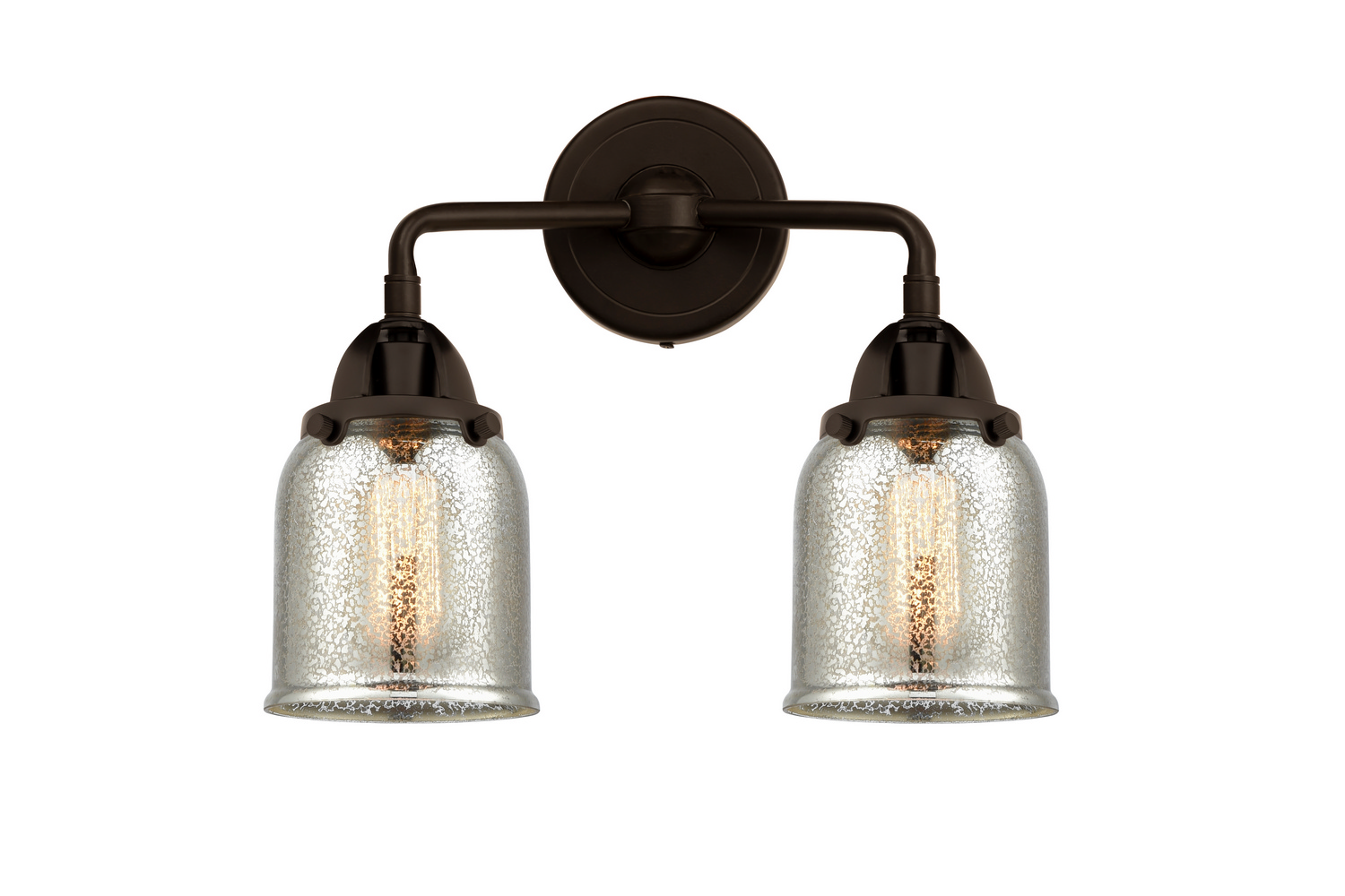 Two Light Bath Vanity by Innovations - Nouveau 2 Collection, Oil Rubbed Bronze Finish - 288-2W-OB-G58
