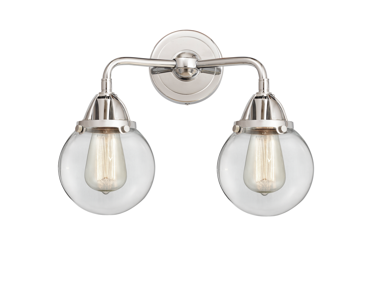 Two Light Bath Vanity by Innovations - Nouveau 2 Collection, Polished Chrome Finish - 288-2W-PC-G202-6