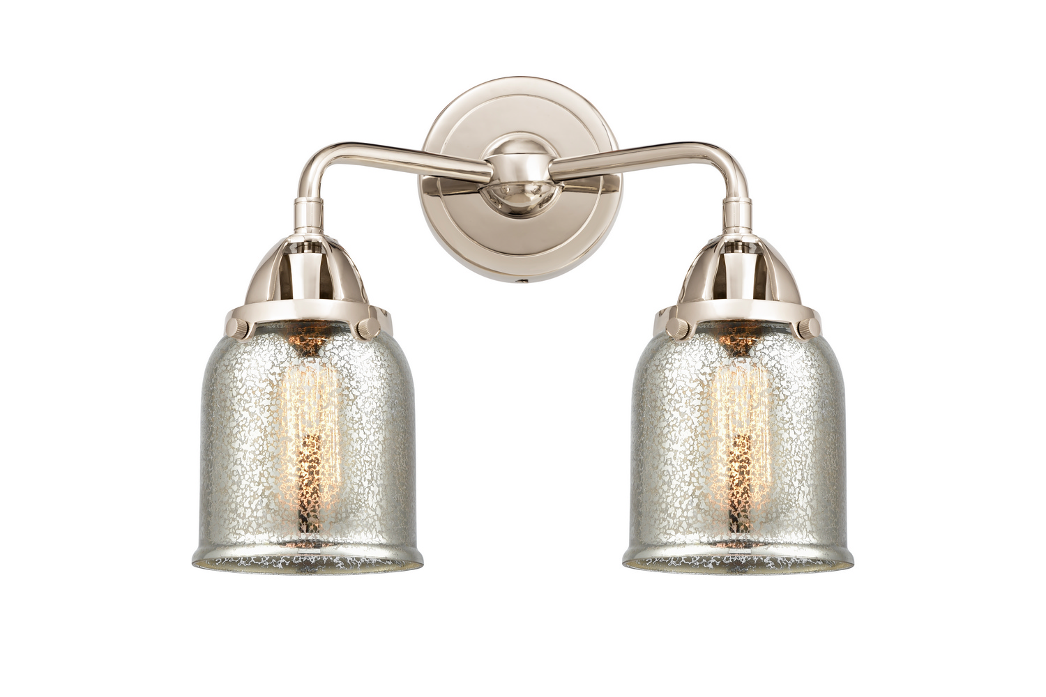 Two Light Bath Vanity by Innovations - Nouveau 2 Collection, Polished Nickel Finish - 288-2W-PN-G58