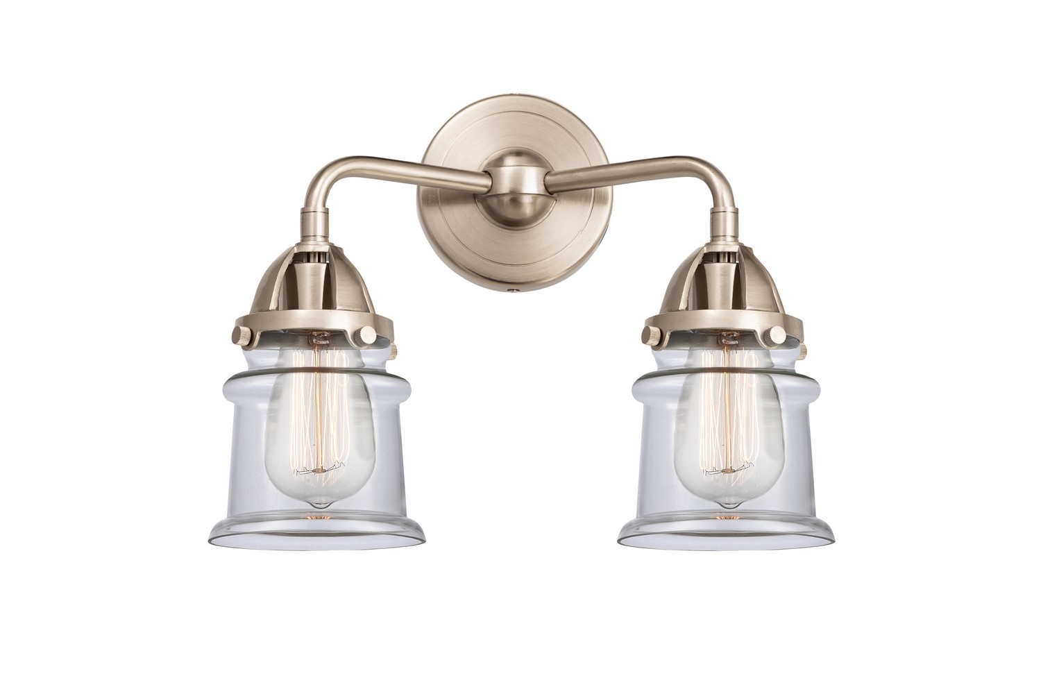 LED Bath Vanity by Innovations - Nouveau 2 Collection, Brushed Satin Nickel Finish - 288-2W-SN-G182S-LED