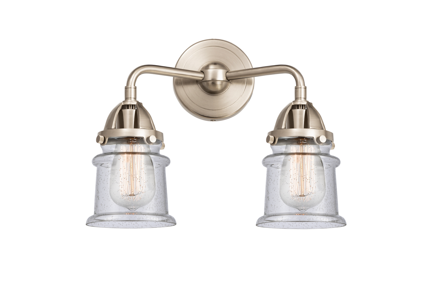 Two Light Bath Vanity by Innovations - Nouveau 2 Collection, Brushed Satin Nickel Finish - 288-2W-SN-G184S