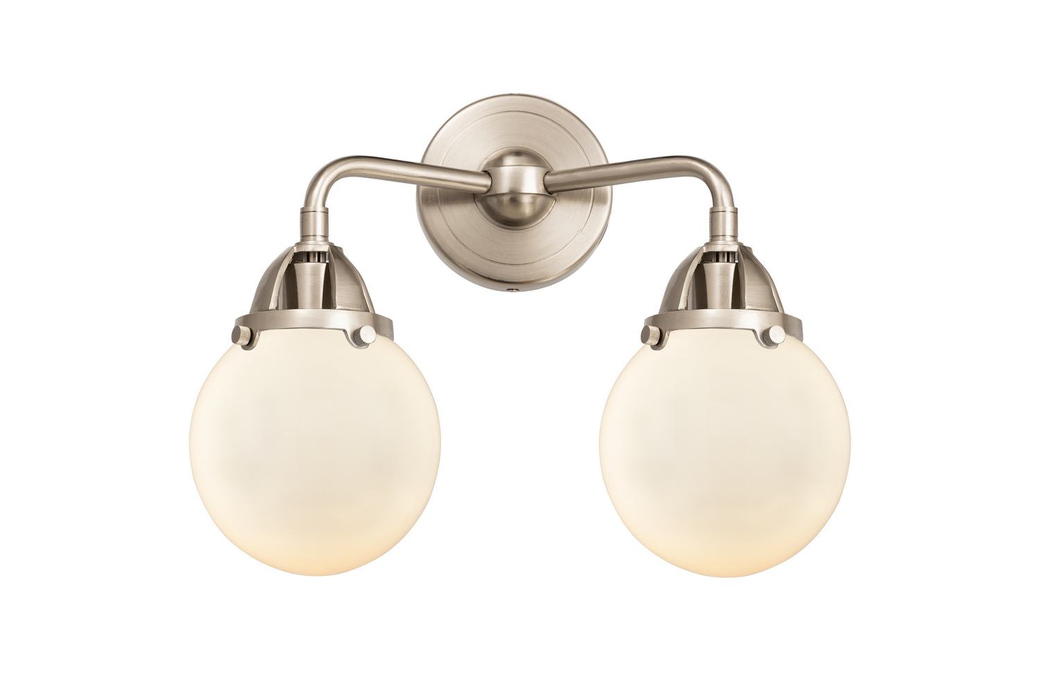 Two Light Bath Vanity by Innovations - Nouveau 2 Collection, Brushed Satin Nickel Finish - 288-2W-SN-G201-6