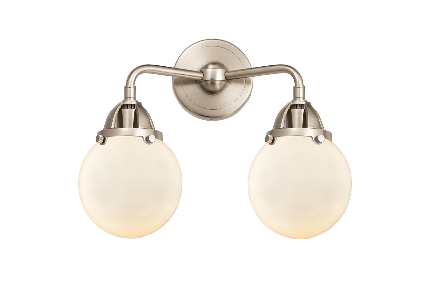 LED Bath Vanity by Innovations - Nouveau 2 Collection, Brushed Satin Nickel Finish - 288-2W-SN-G201-6-LED