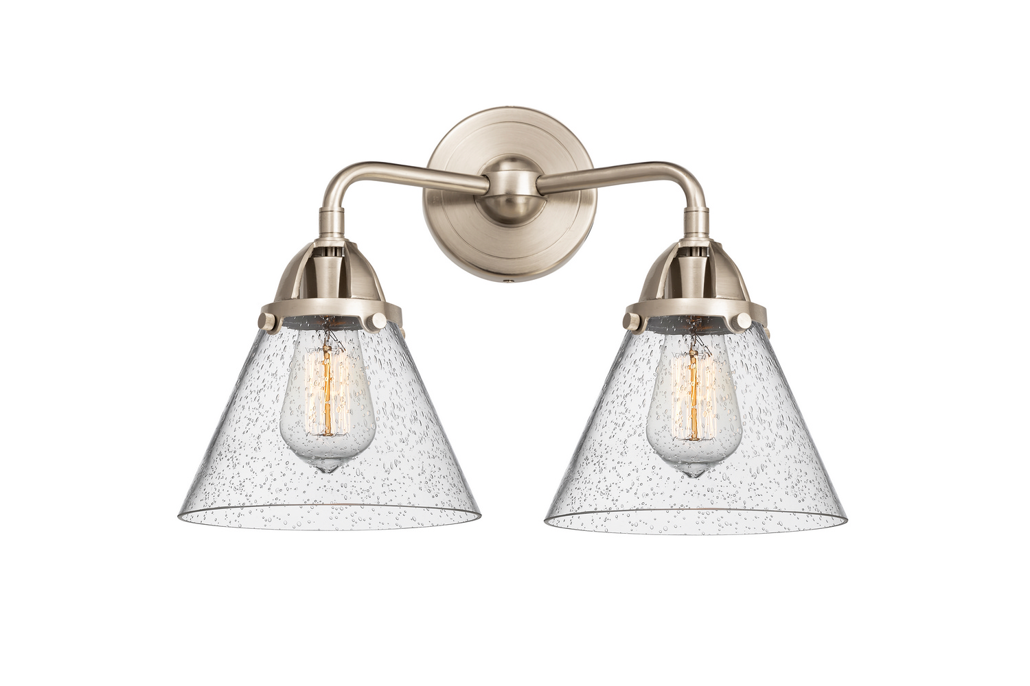 Two Light Bath Vanity by Innovations - Nouveau 2 Collection, Brushed Satin Nickel Finish - 288-2W-SN-G44