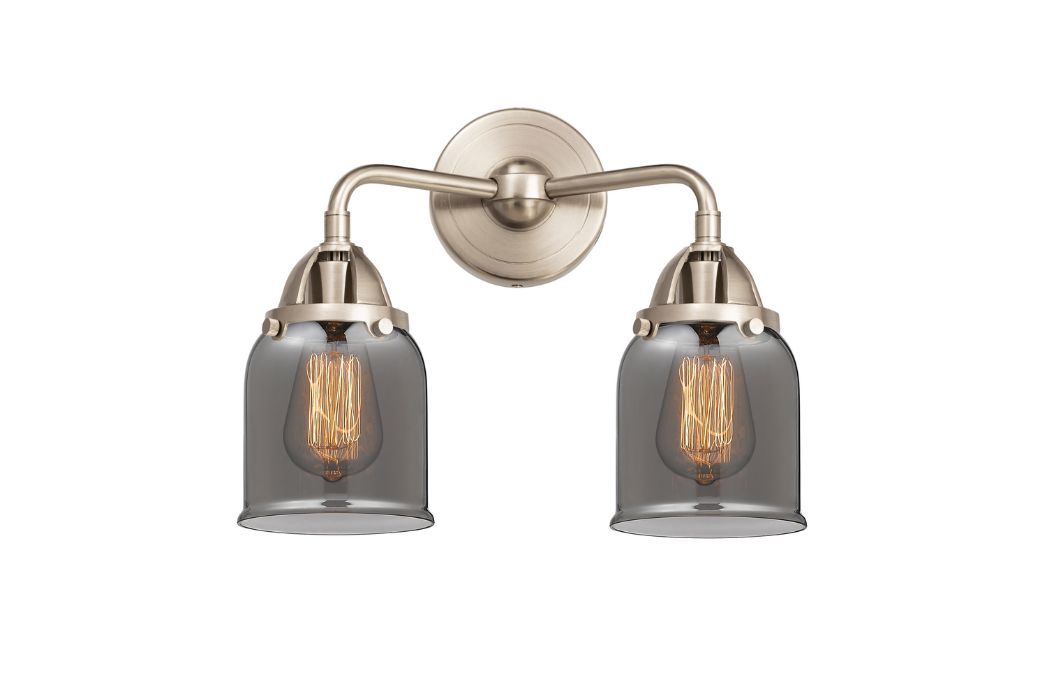 Two Light Bath Vanity by Innovations - Nouveau 2 Collection, Brushed Satin Nickel Finish - 288-2W-SN-G53