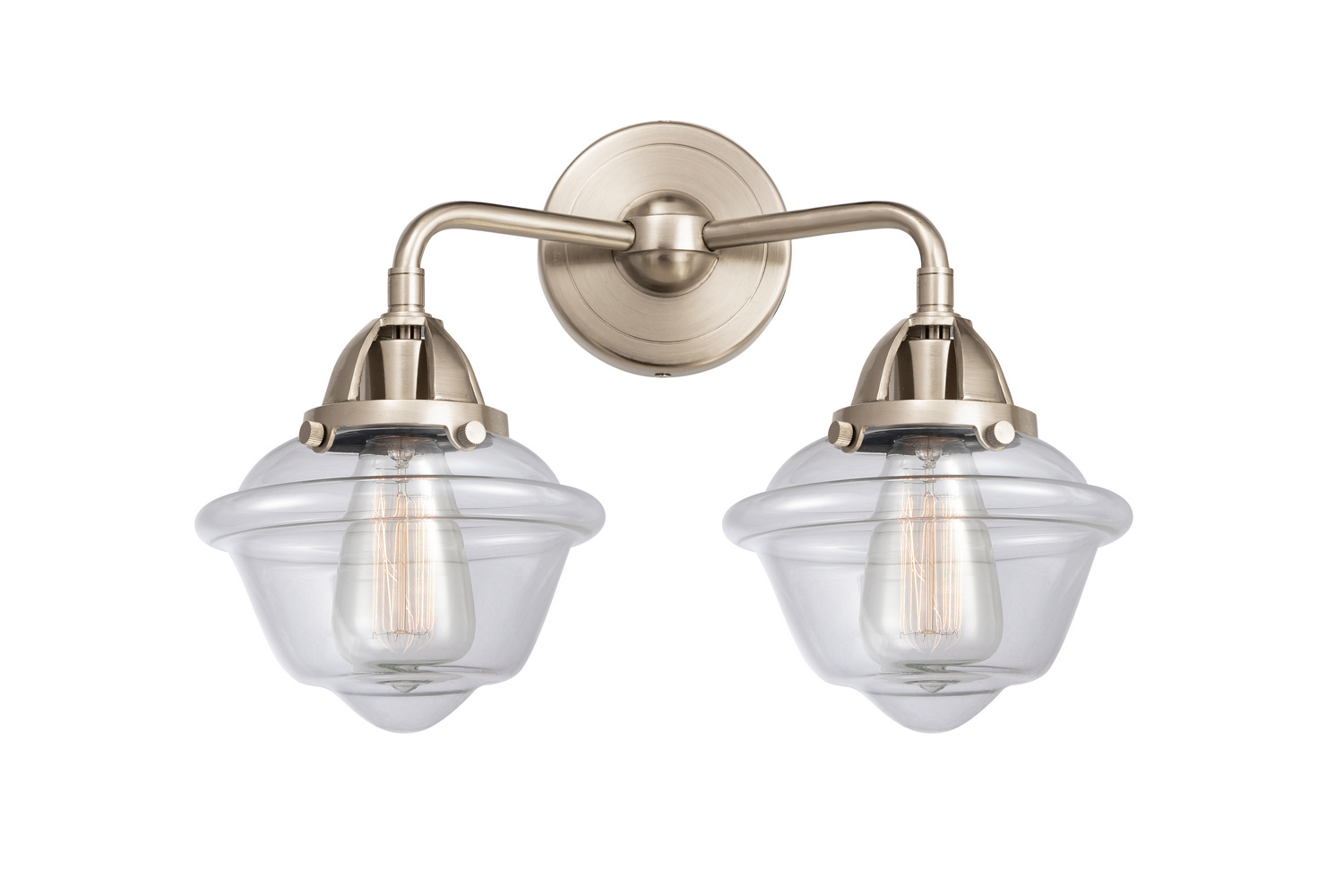 Two Light Bath Vanity by Innovations - Nouveau 2 Collection, Brushed Satin Nickel Finish - 288-2W-SN-G532