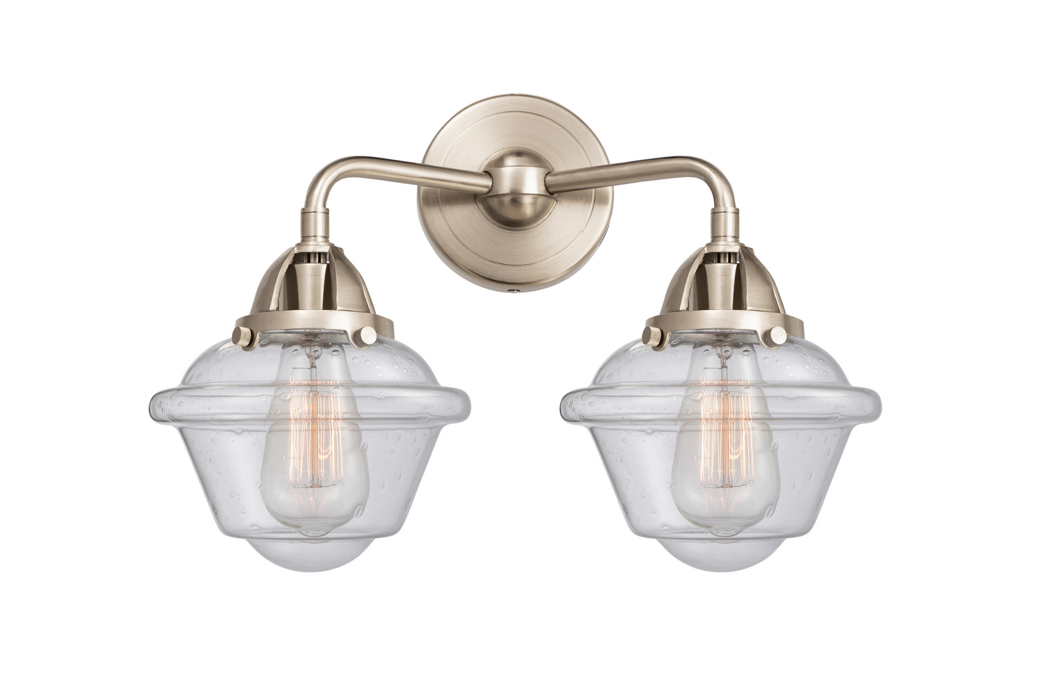 Two Light Bath Vanity by Innovations - Nouveau 2 Collection, Brushed Satin Nickel Finish - 288-2W-SN-G534