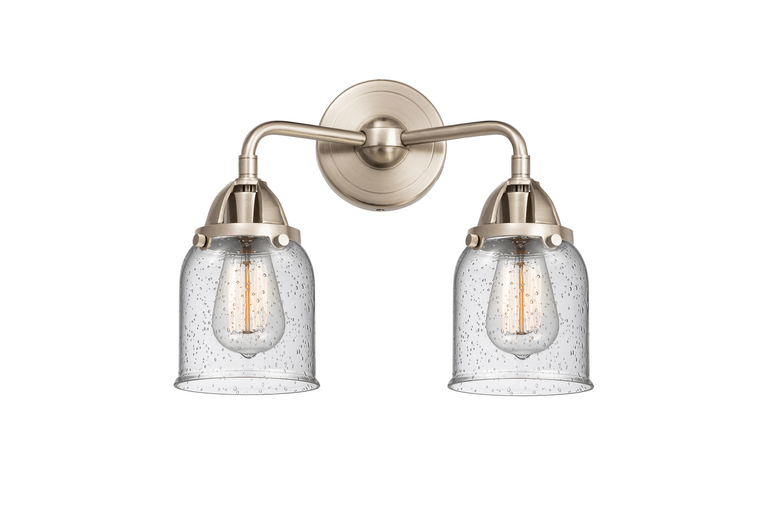 Two Light Bath Vanity by Innovations - Nouveau 2 Collection, Brushed Satin Nickel Finish - 288-2W-SN-G54