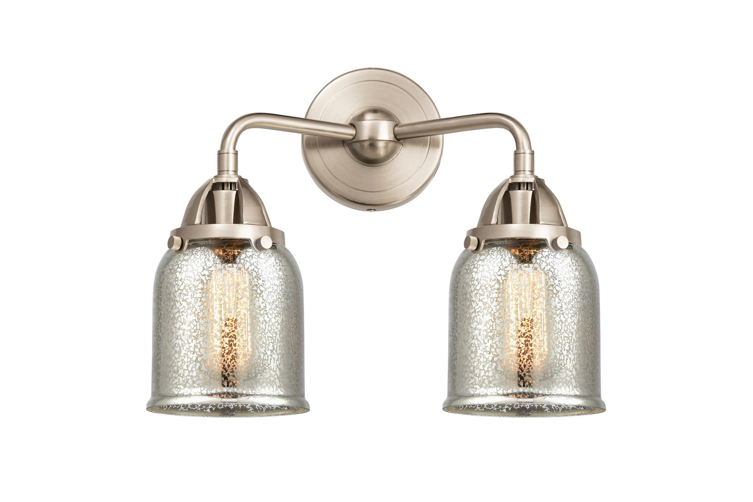 Two Light Bath Vanity by Innovations - Nouveau 2 Collection, Brushed Satin Nickel Finish - 288-2W-SN-G58