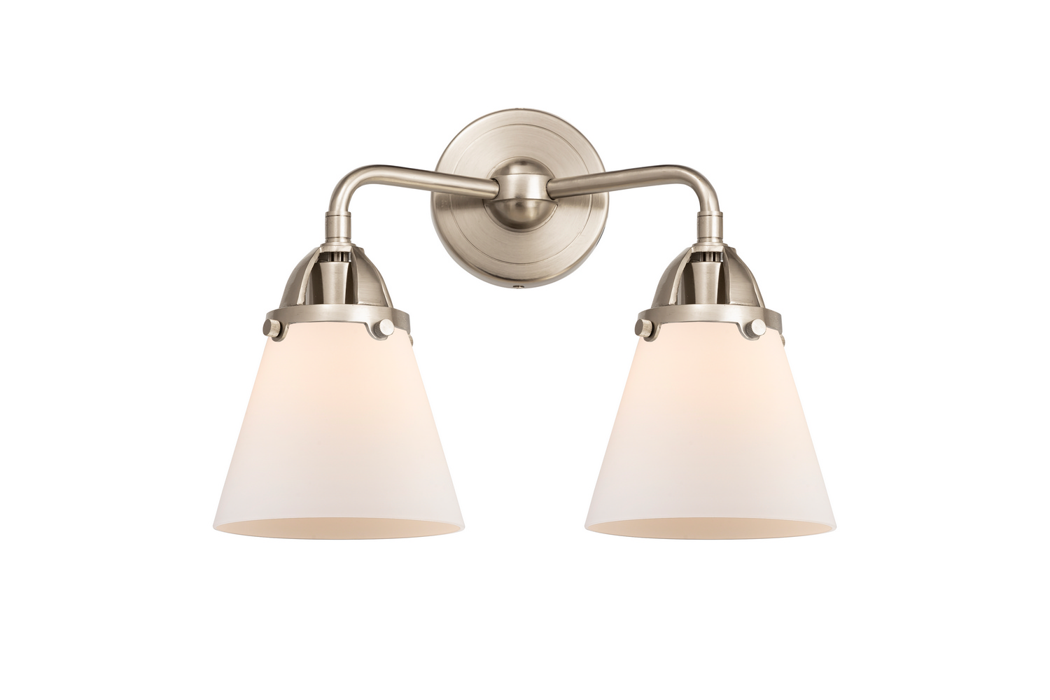 Two Light Bath Vanity by Innovations - Nouveau 2 Collection, Brushed Satin Nickel Finish - 288-2W-SN-G61