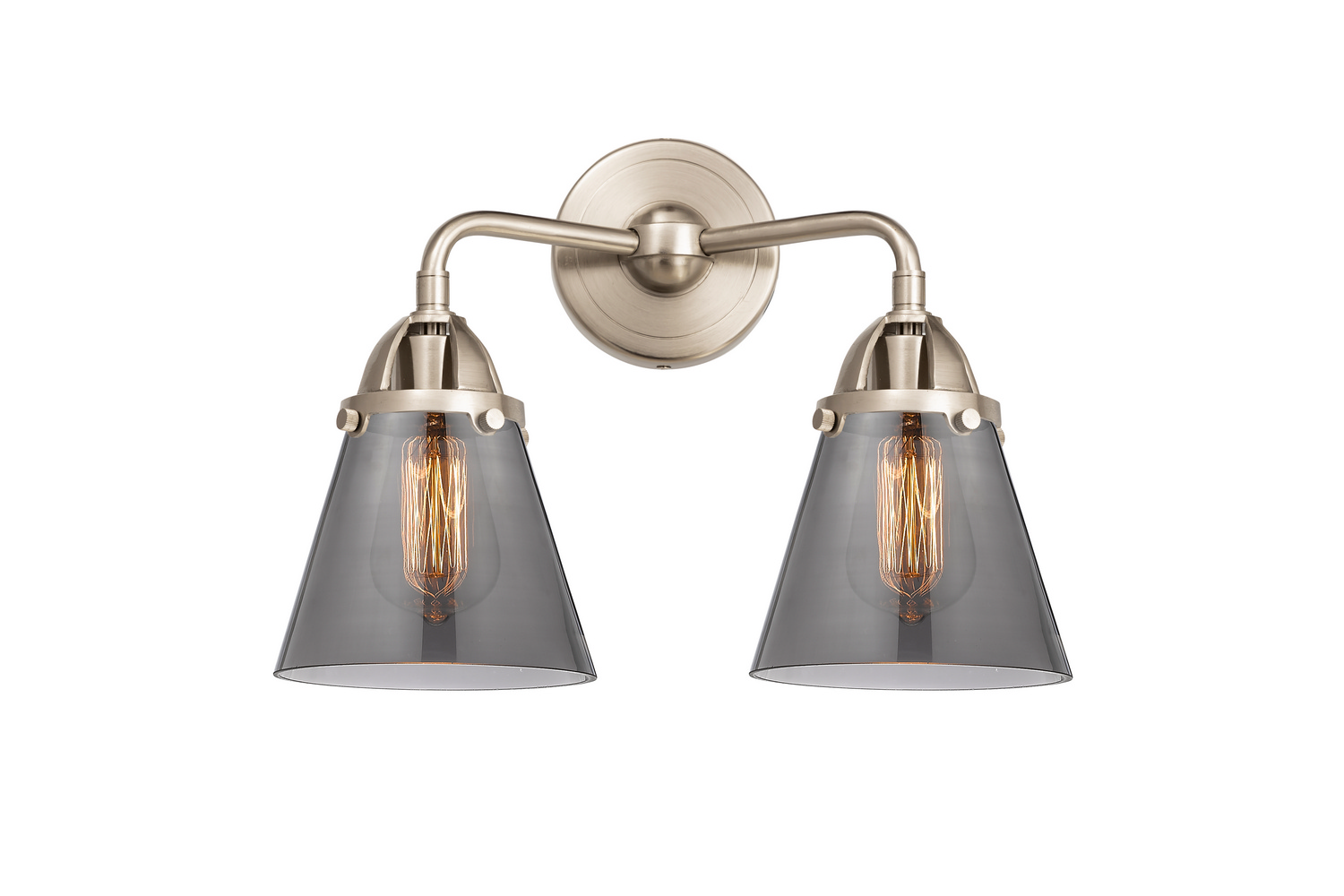 Two Light Bath Vanity by Innovations - Nouveau 2 Collection, Brushed Satin Nickel Finish - 288-2W-SN-G63