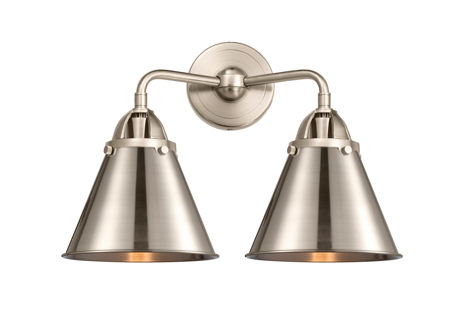 Two Light Bath Vanity by Innovations - Nouveau 2 Collection, Brushed Satin Nickel Finish - 288-2W-SN-M13-SN