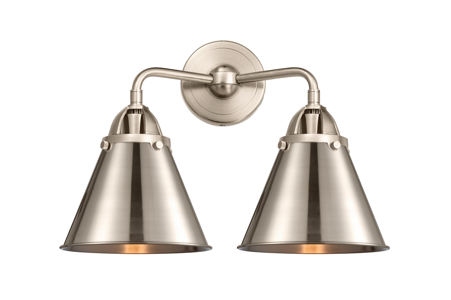 LED Bath Vanity by Innovations - Nouveau 2 Collection, Brushed Satin Nickel Finish - 288-2W-SN-M13-SN-LED