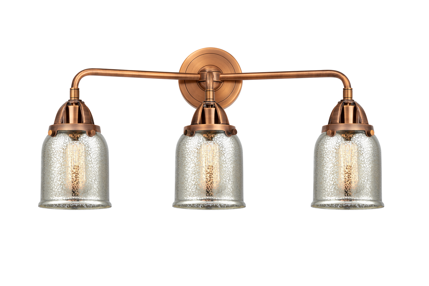 Three Light Bath Vanity by Innovations - Nouveau 2 Collection, Antique Copper Finish - 288-3W-AC-G58