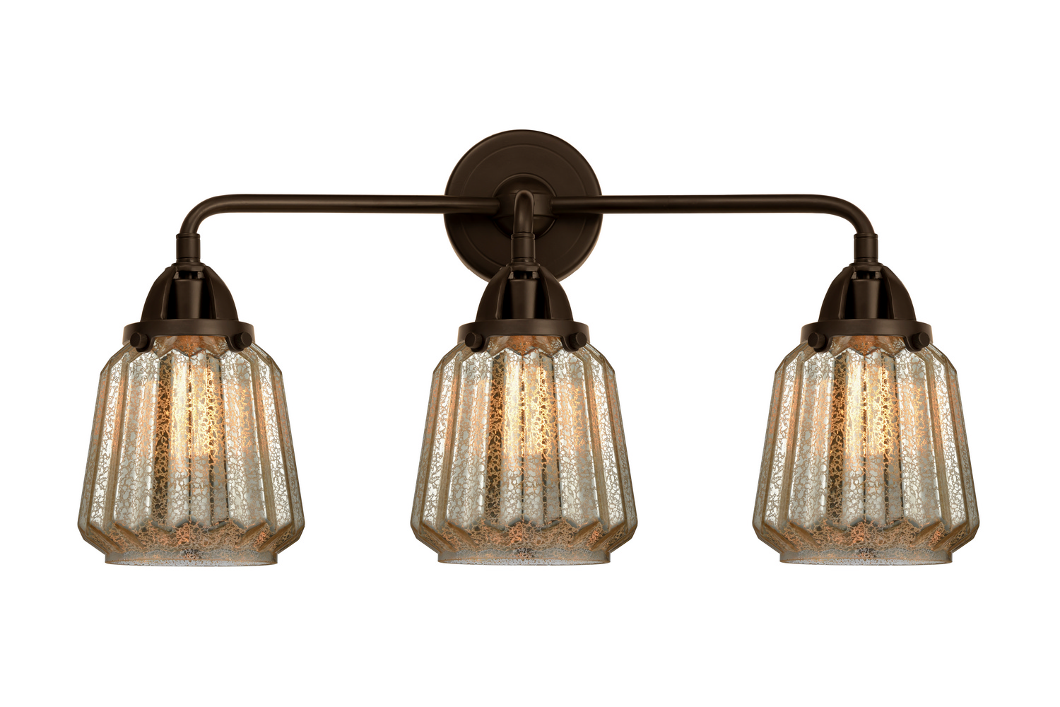 Three Light Bath Vanity by Innovations - Nouveau 2 Collection, Oil Rubbed Bronze Finish - 288-3W-OB-G146