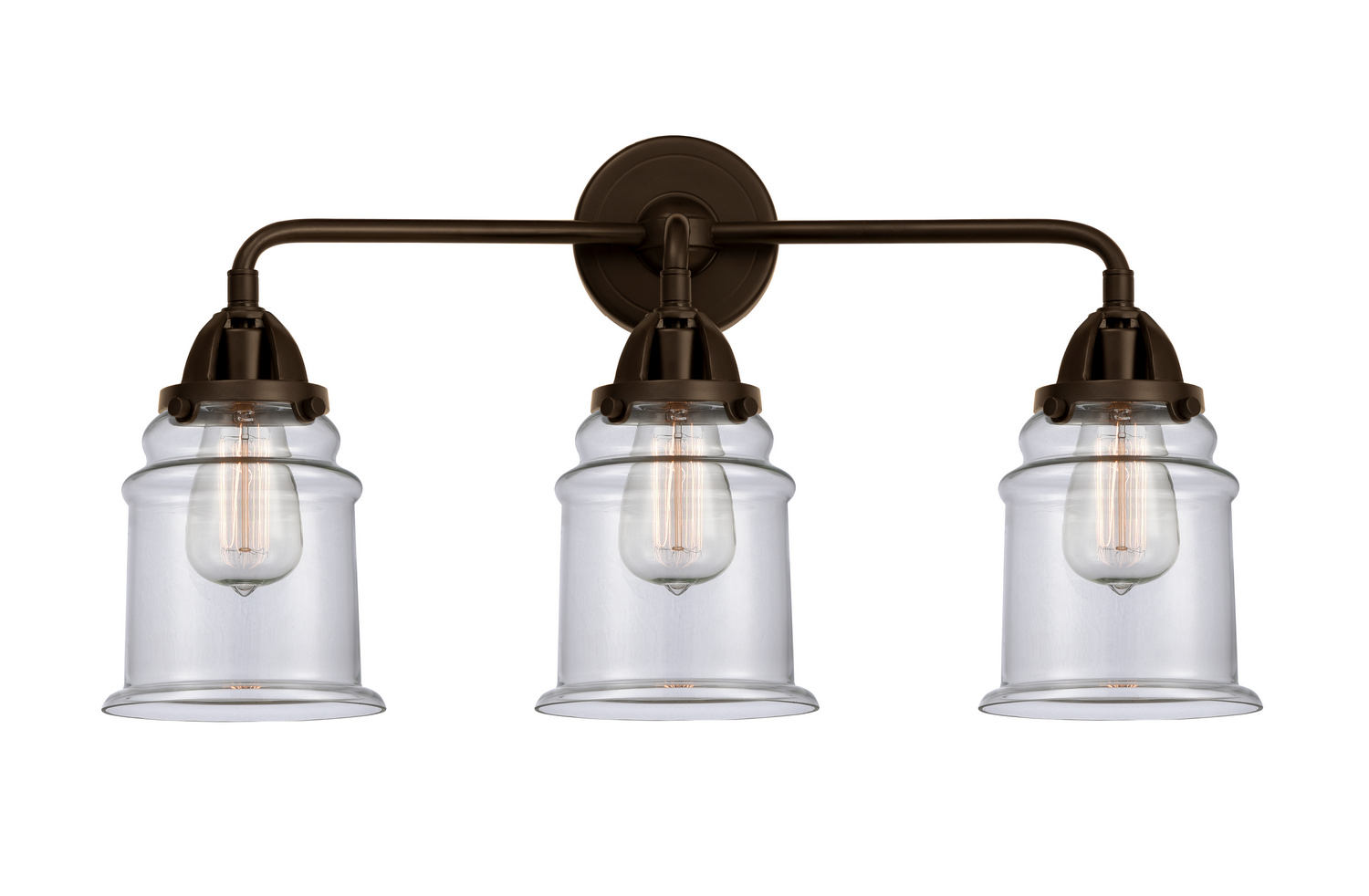 Three Light Bath Vanity by Innovations - Nouveau 2 Collection, Oil Rubbed Bronze Finish - 288-3W-OB-G182